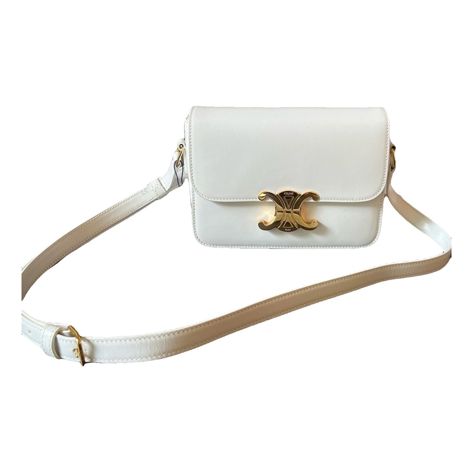 Triomphe leather handbag
