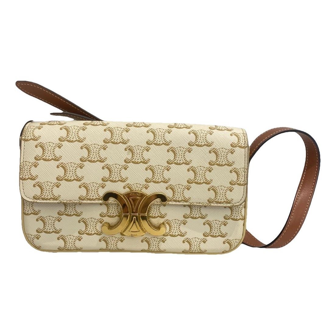 Triomphe Long leather handbag