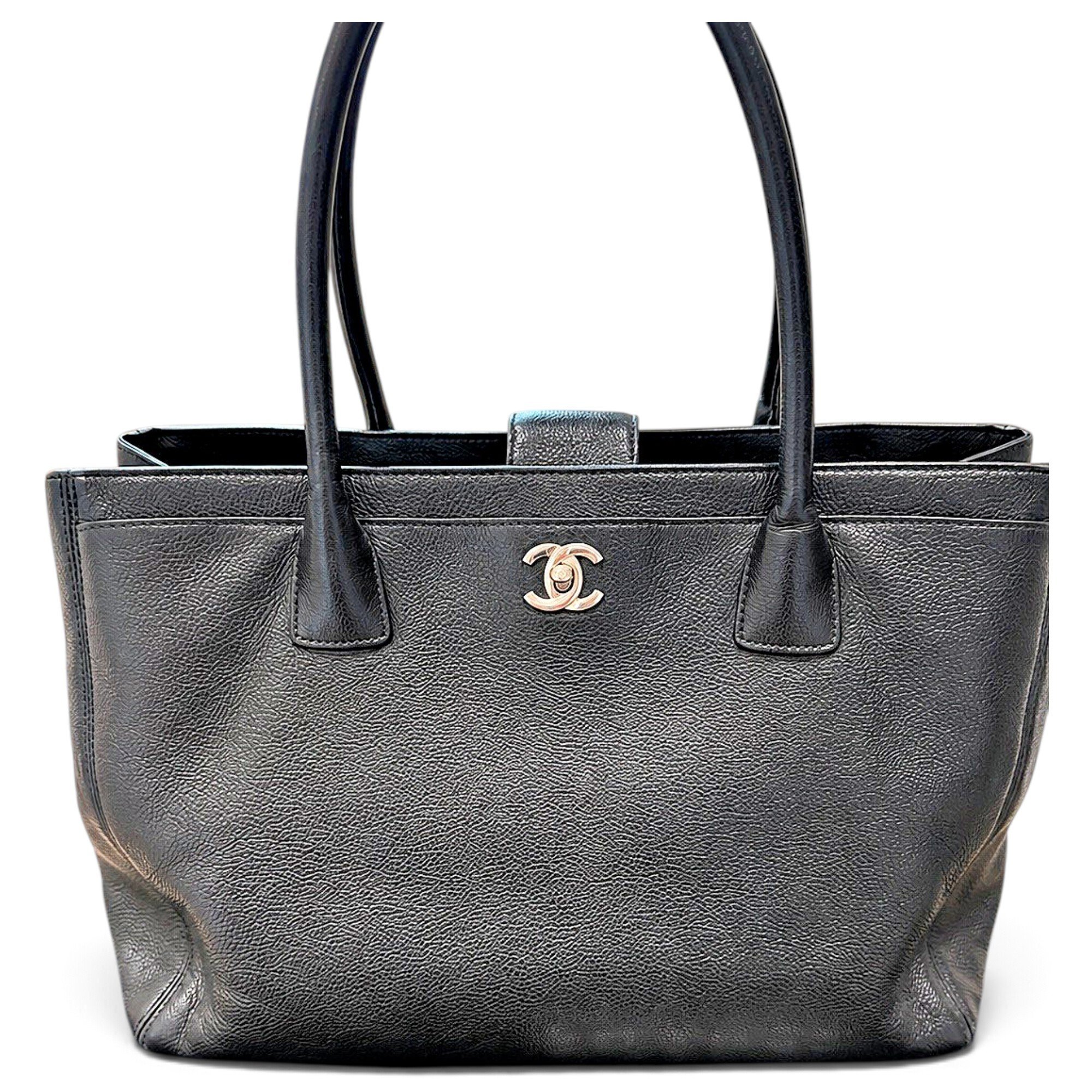 Executive leather tote
