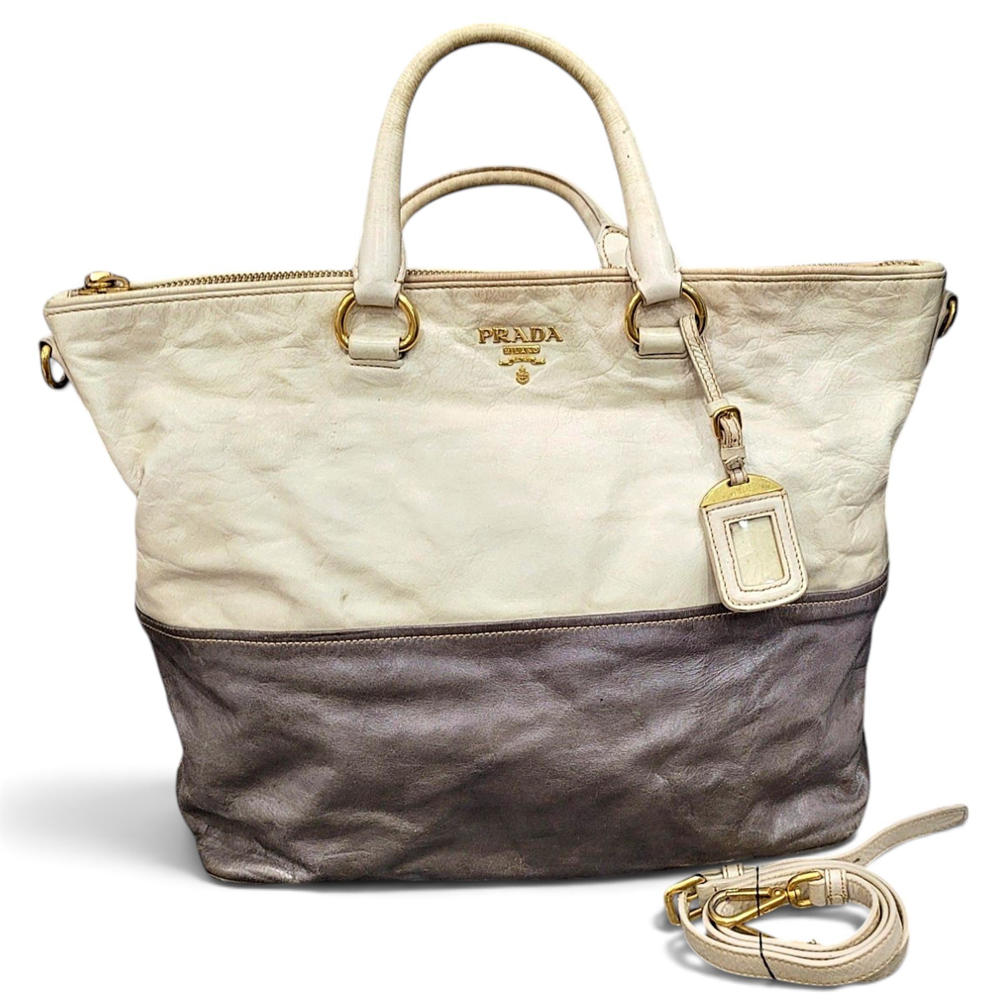 Leather tote