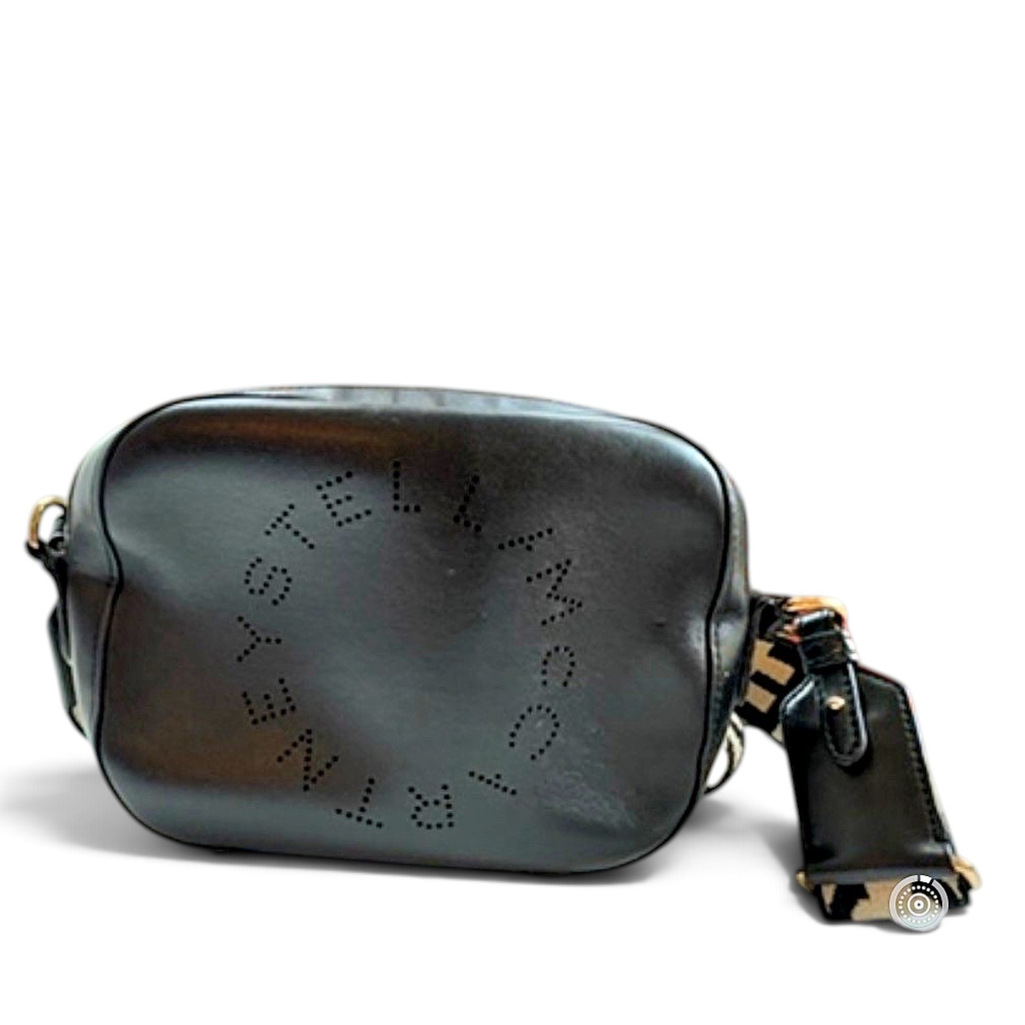 Logo vegan leather crossbody bag