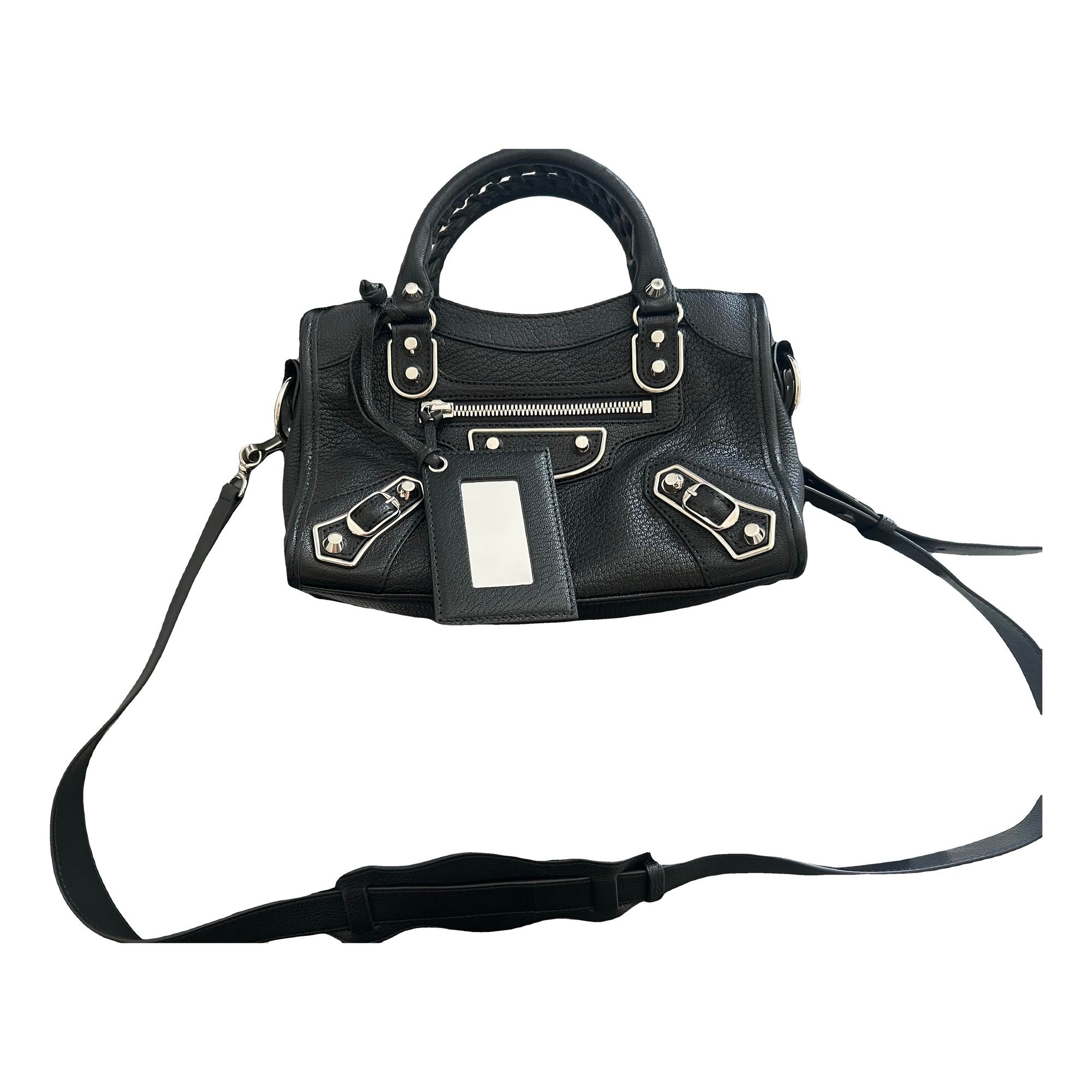 Classic Metalic leather crossbody bag