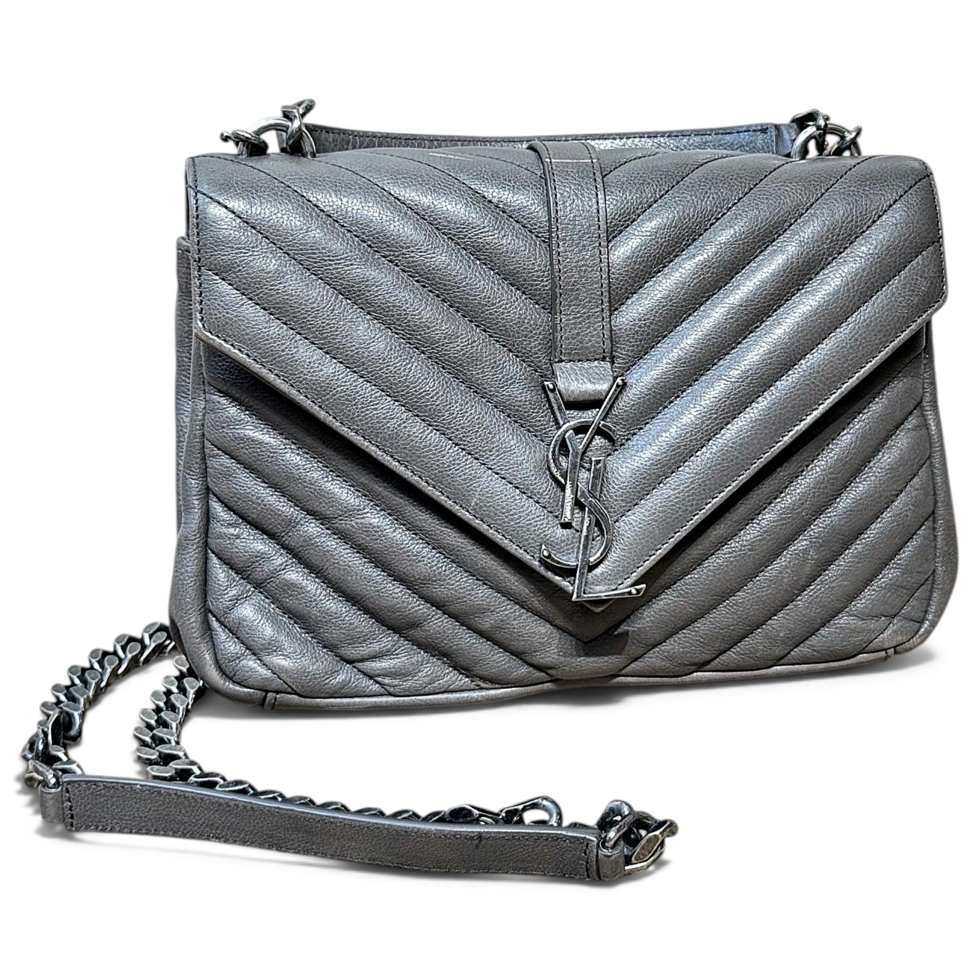 Collége monogramme leather handbag