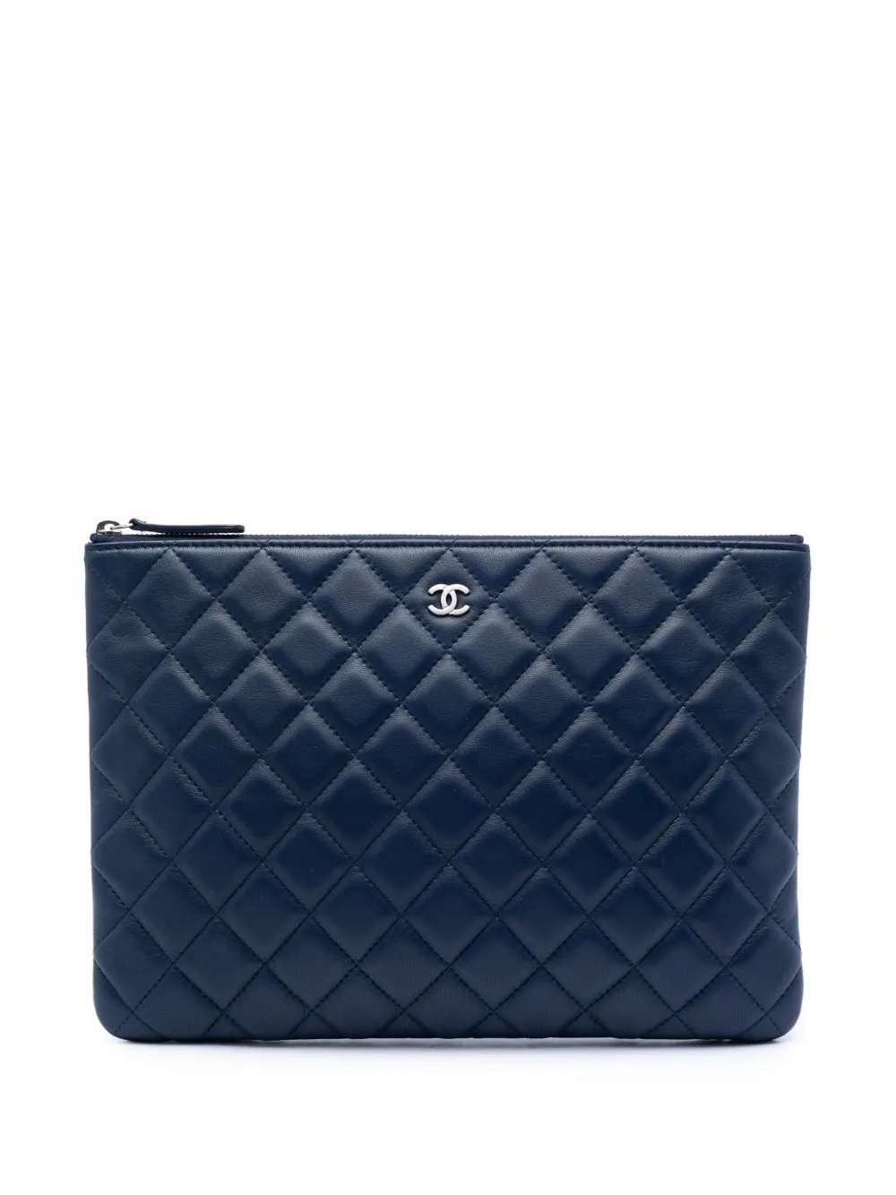 2016-2017 Medium Quilted Lambskin O Case clutch bag