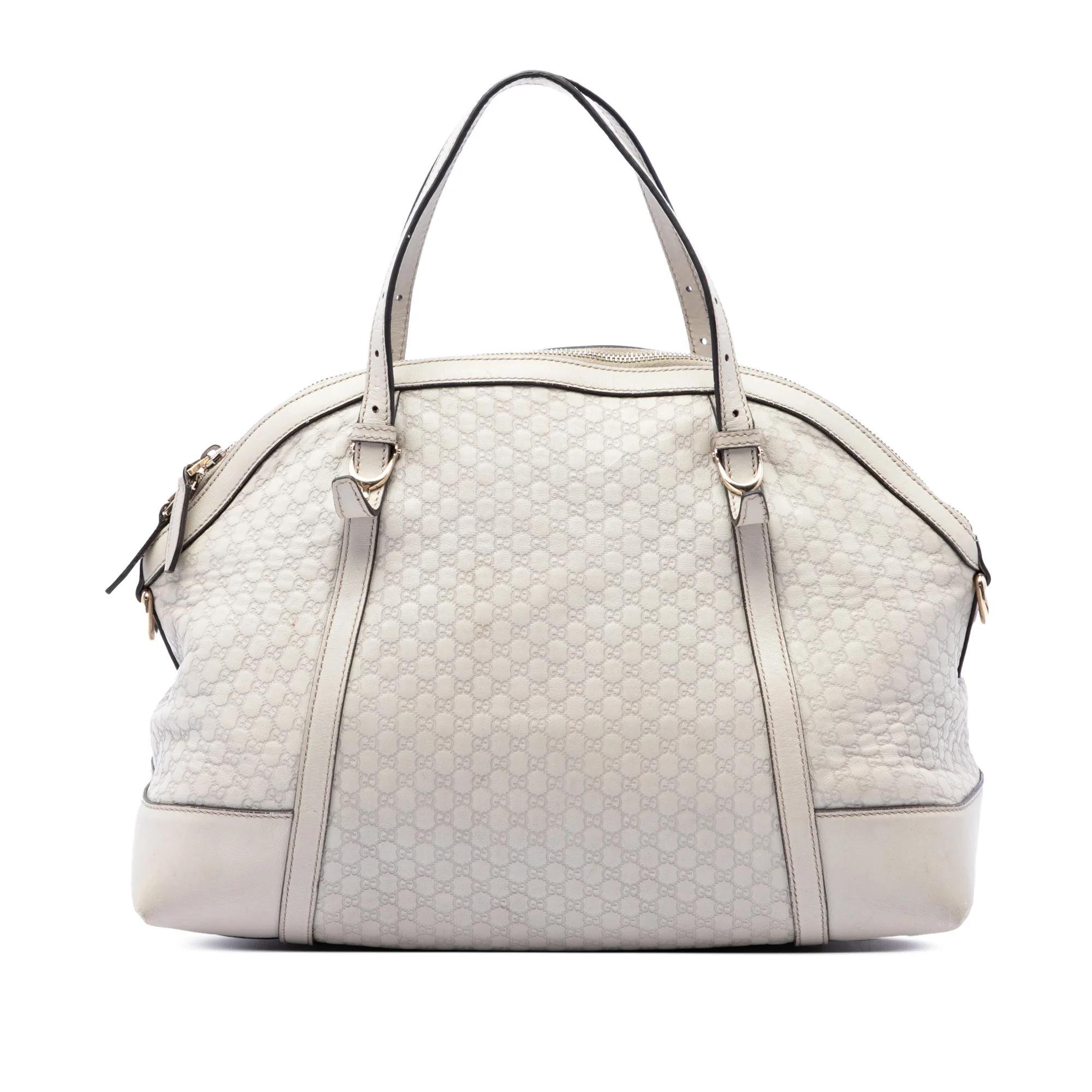 Dôme leather satchel