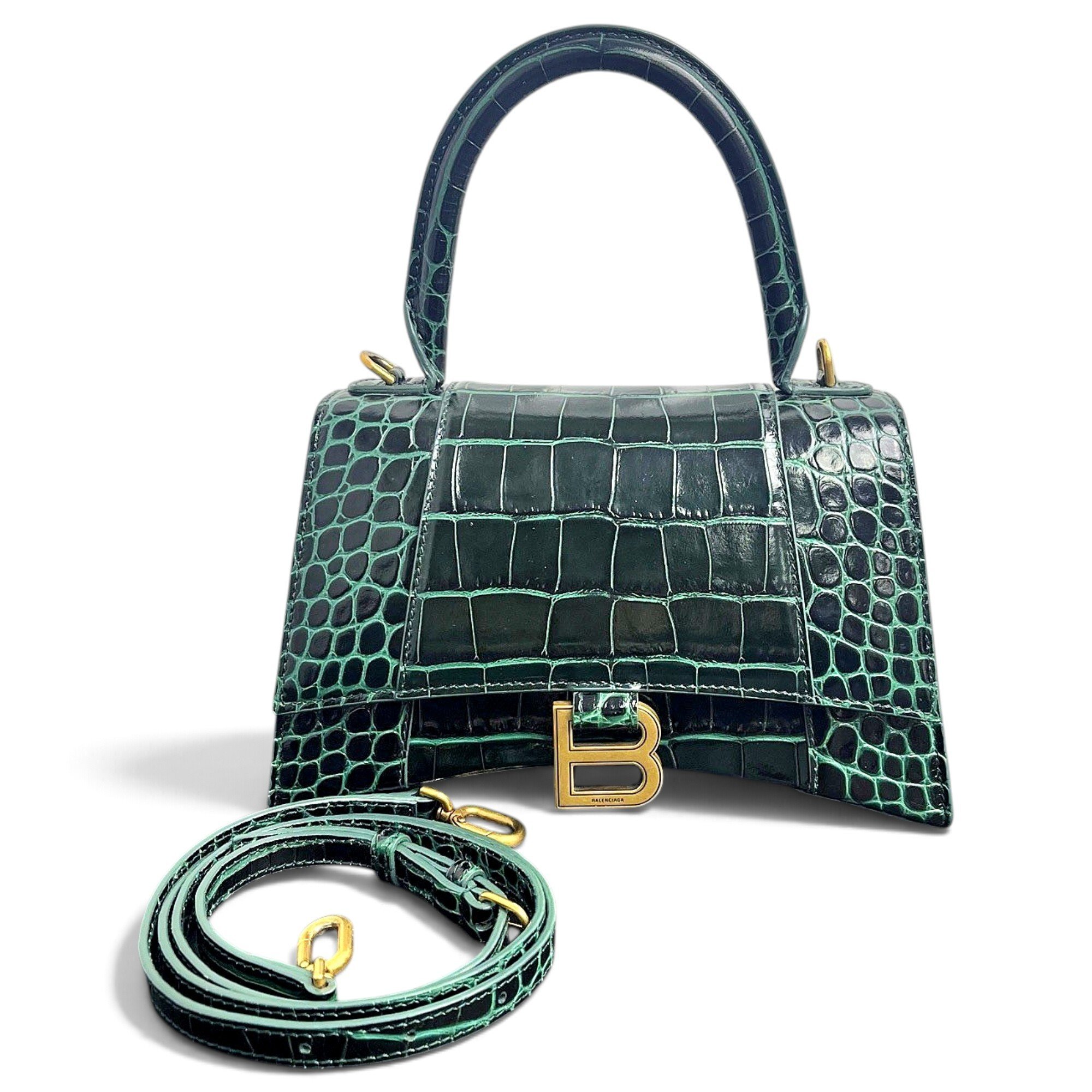 Balenciaga Hourglass leather handbag