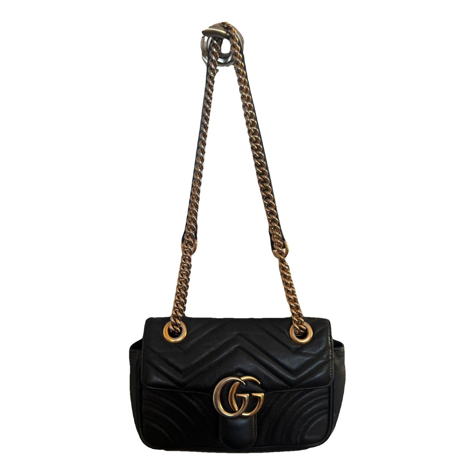 GG Marmont Flap leather crossbody bag