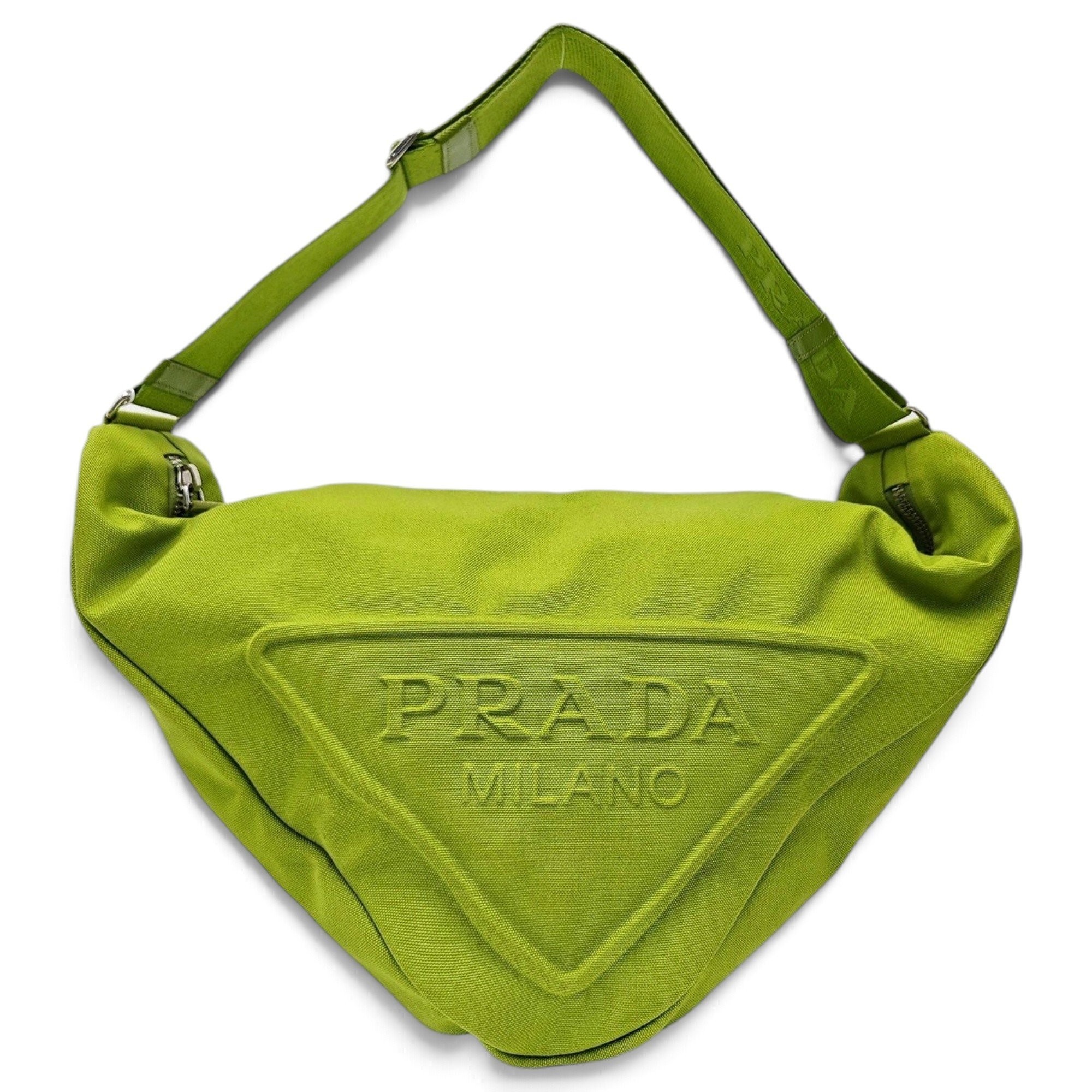 Triangle cloth handbag
