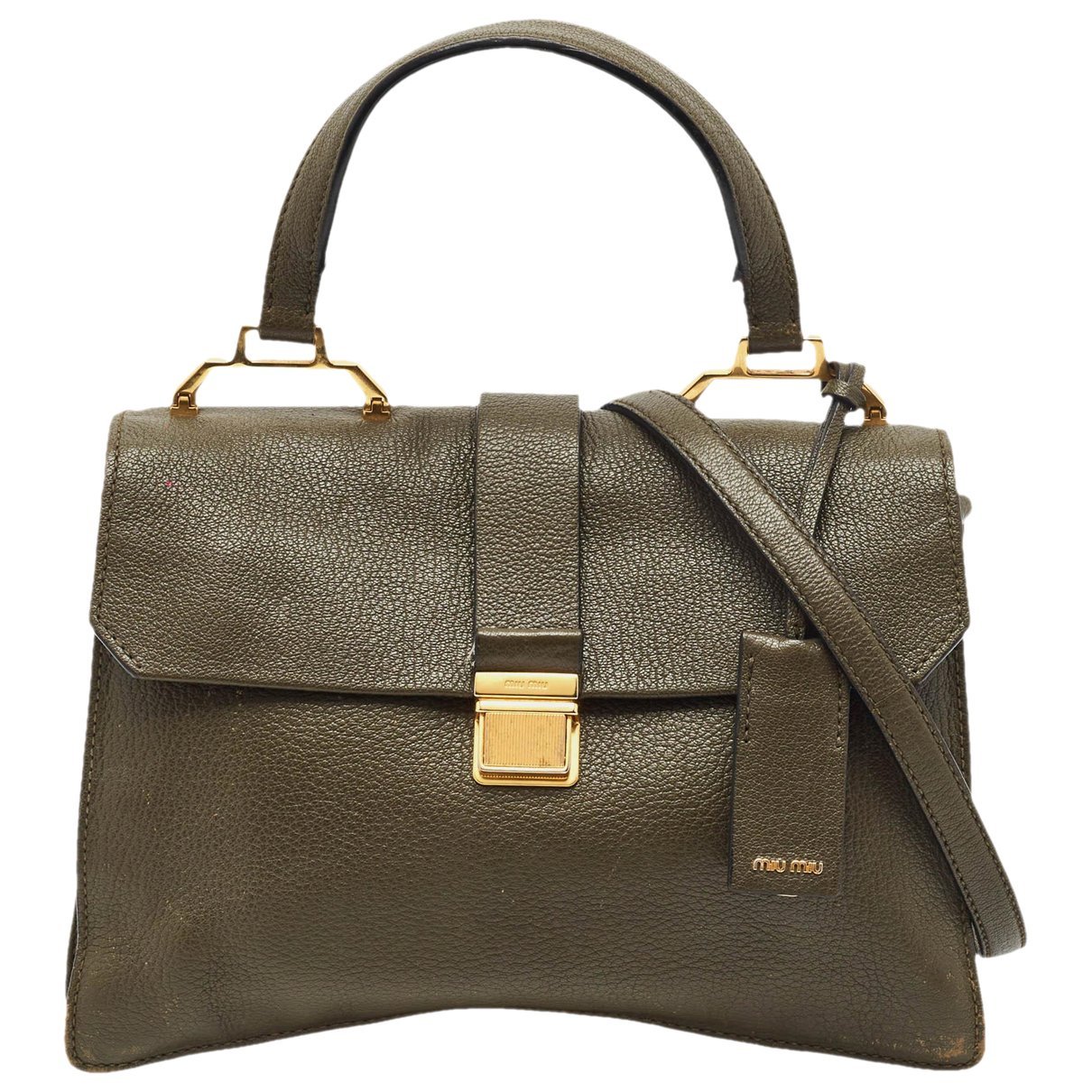 Madras leather satchel