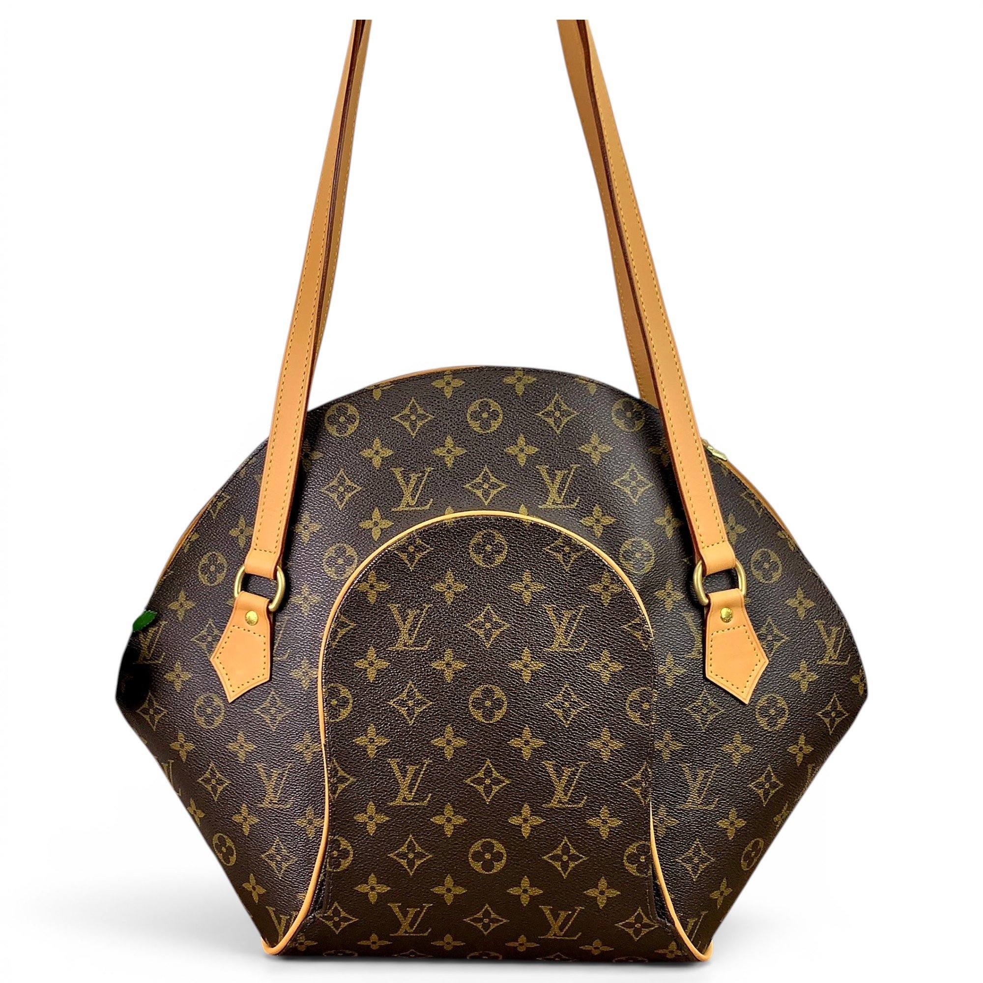 Ellipse leather handbag