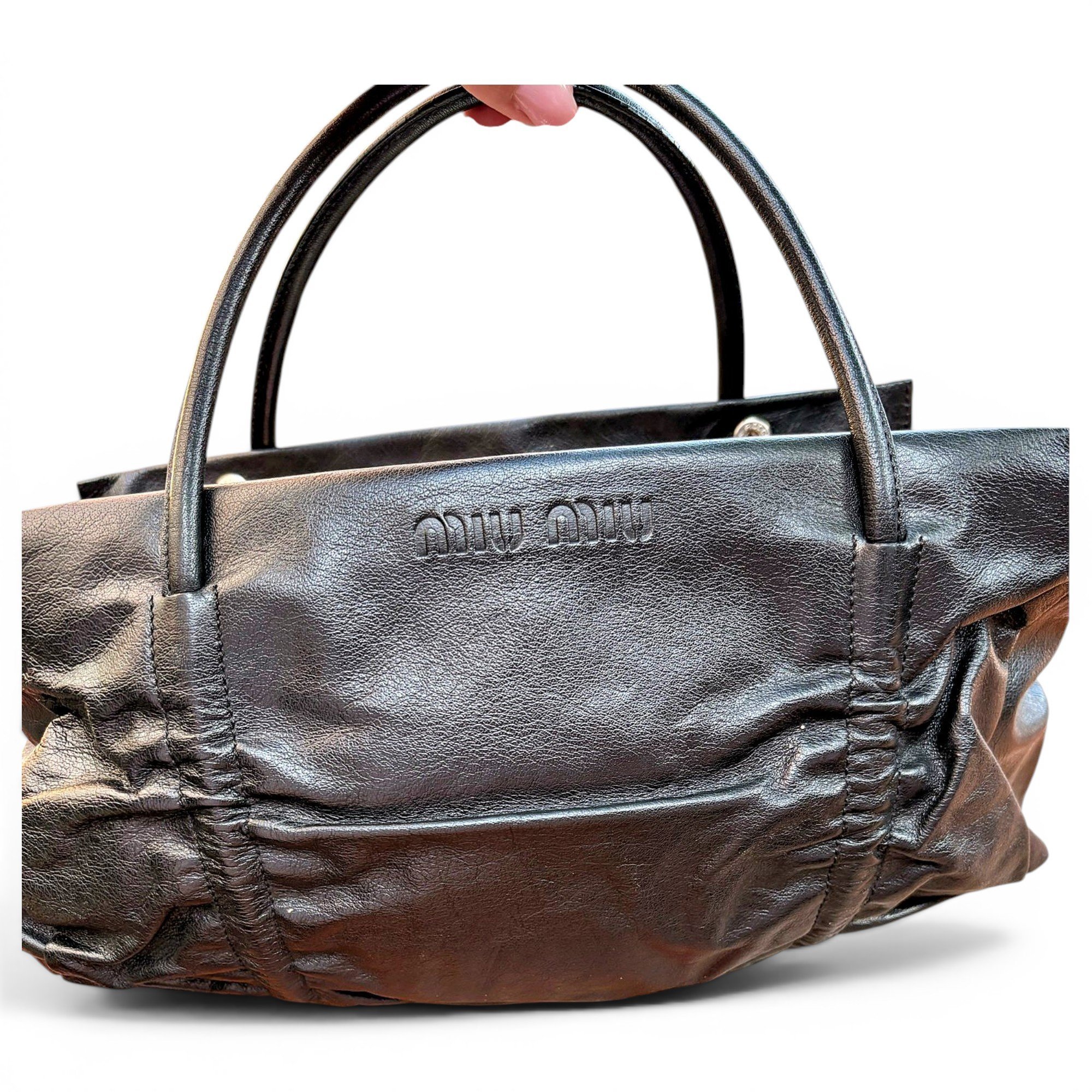 Leather handbag