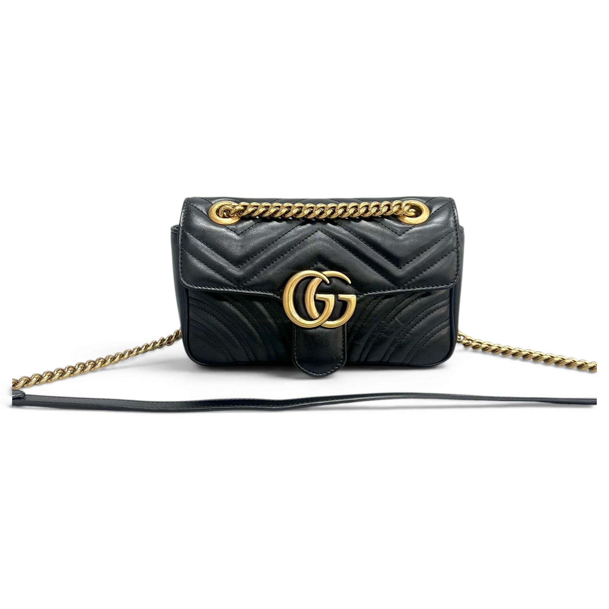 GG Marmont Flap leather handbag