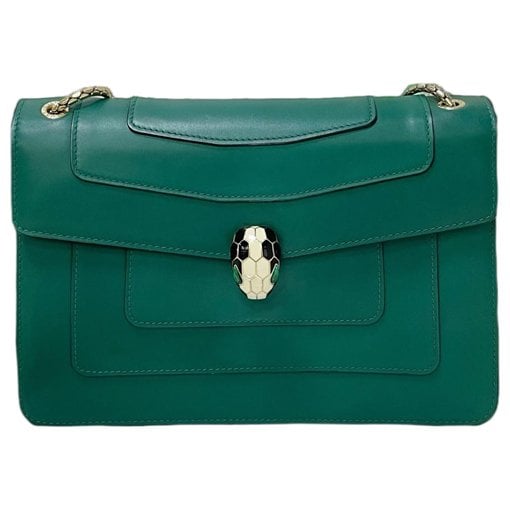 Serpenti leather handbag