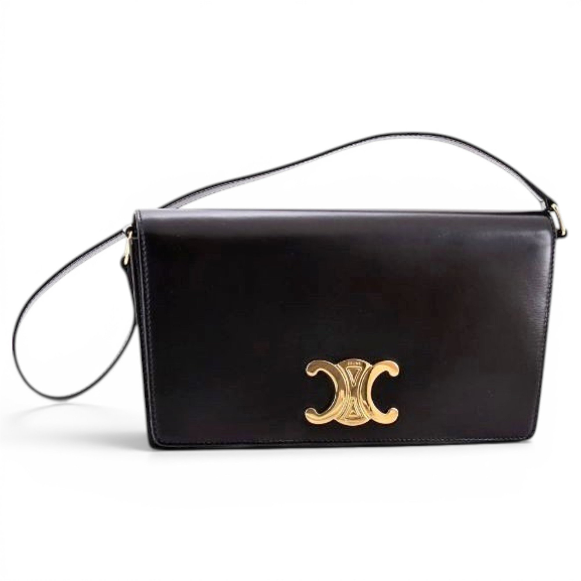 Triomphe leather handbag