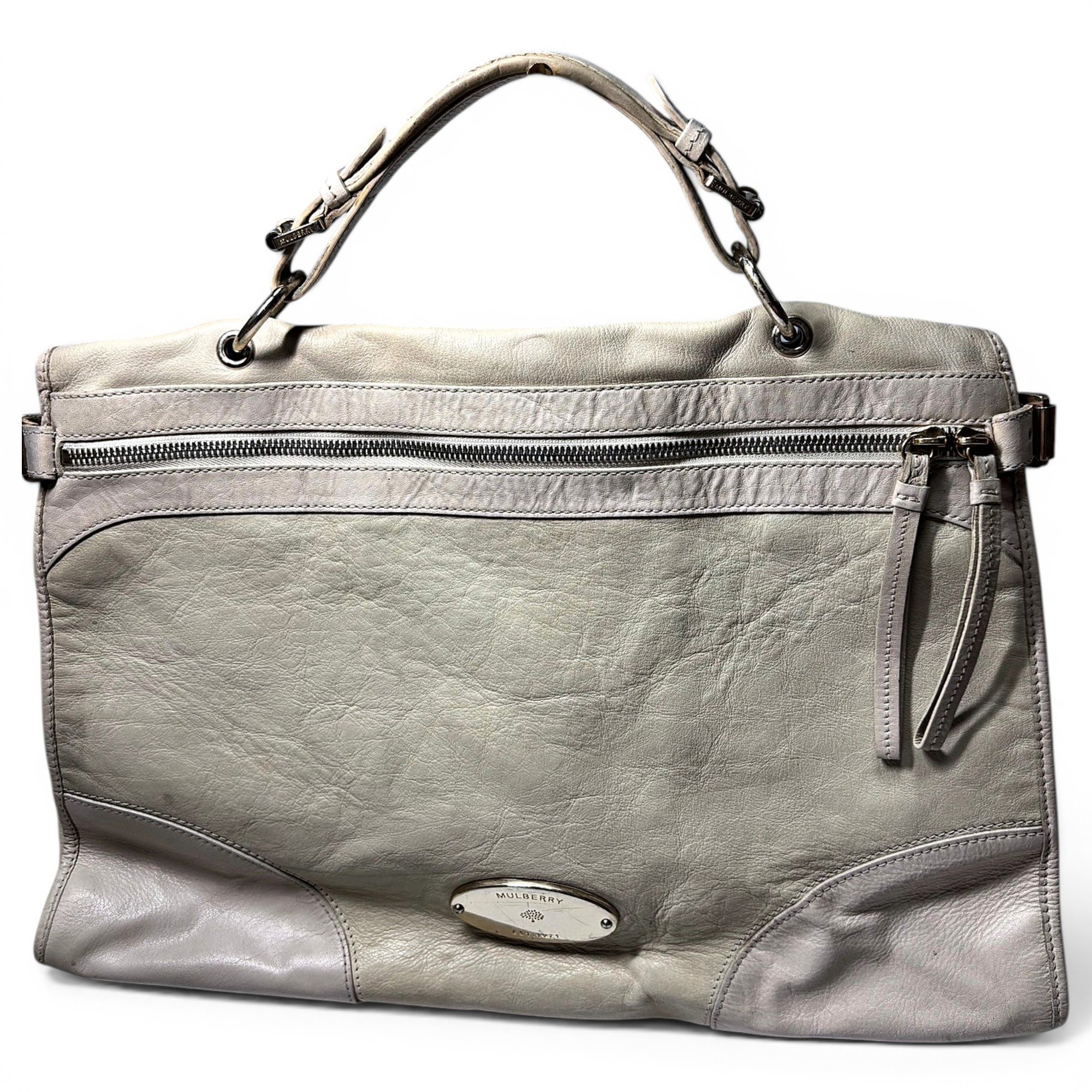 Leather tote
