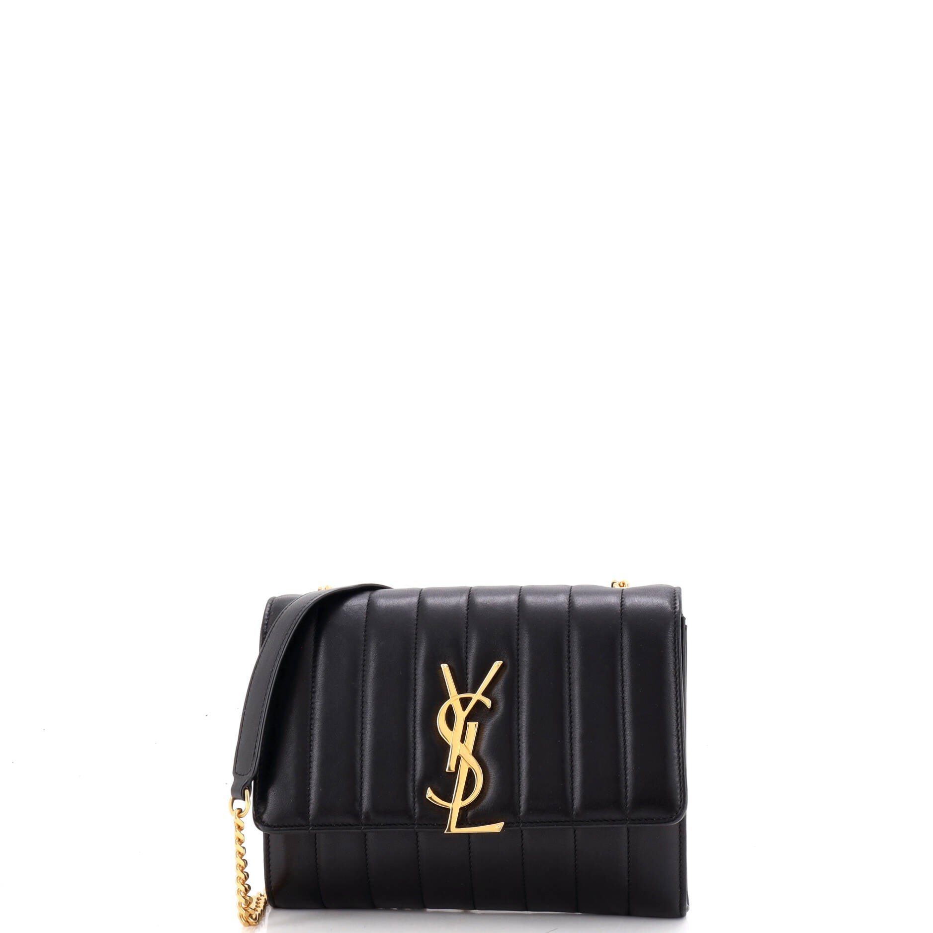 Vicky Crossbody Bag Vertical Quilted Leather Medium