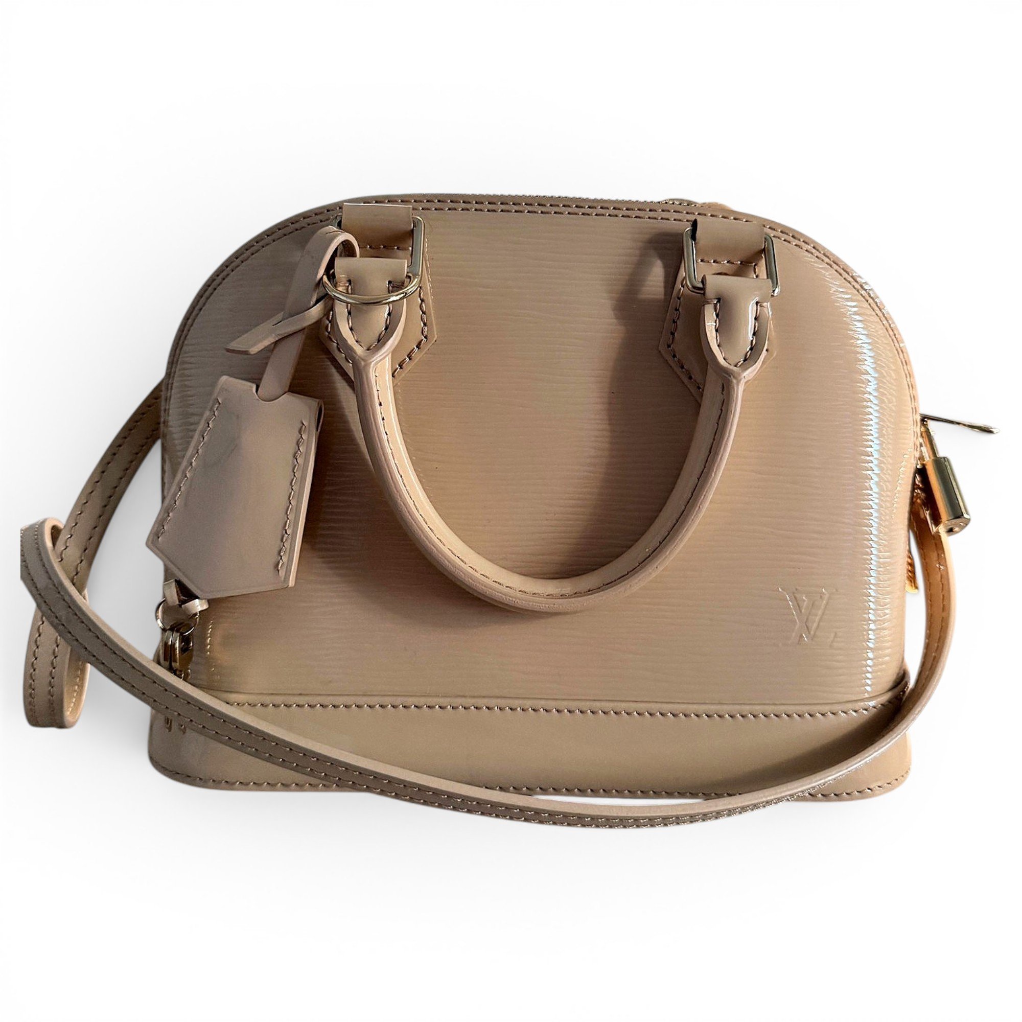Alma patent leather handbag