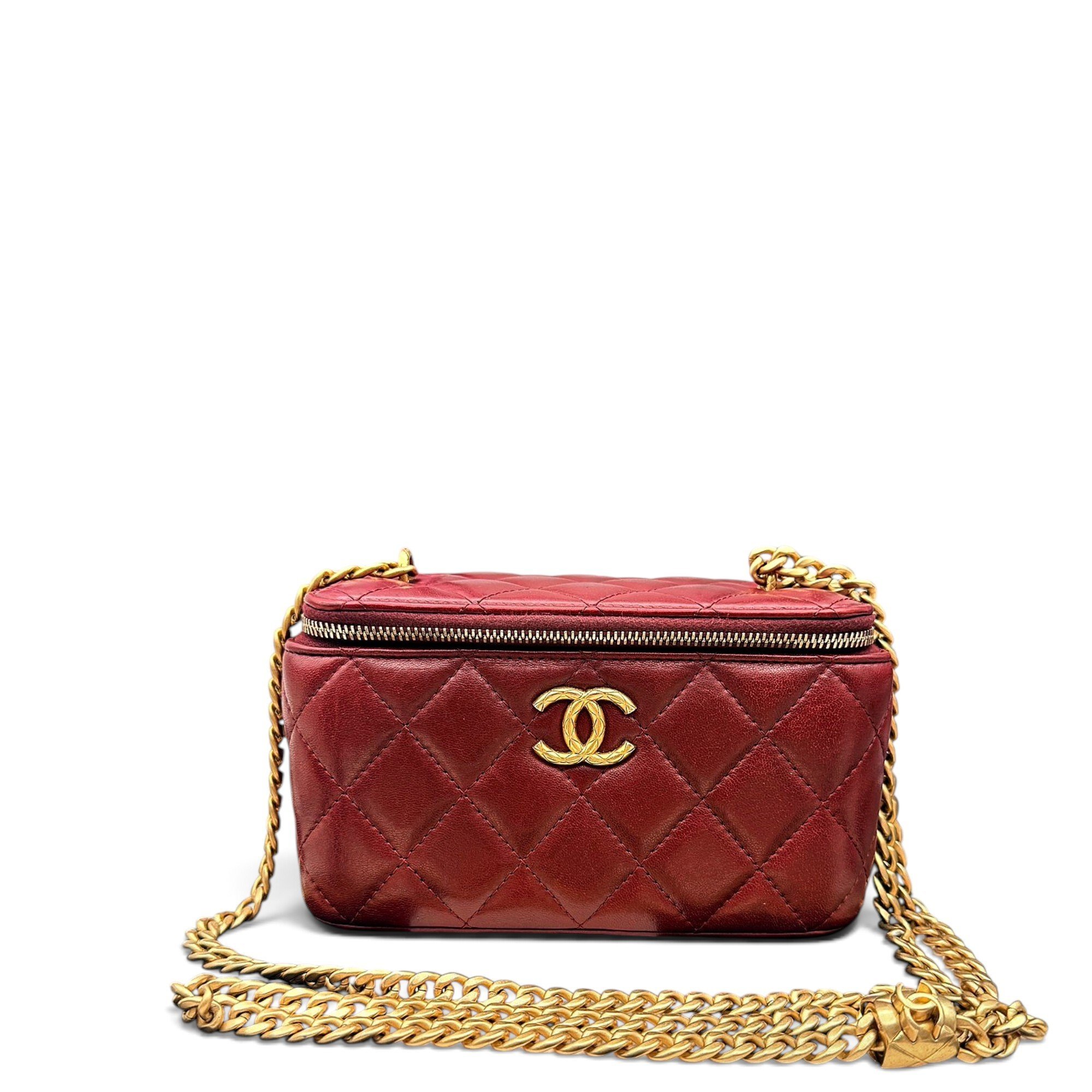 Trendy CC Vanity leather handbag