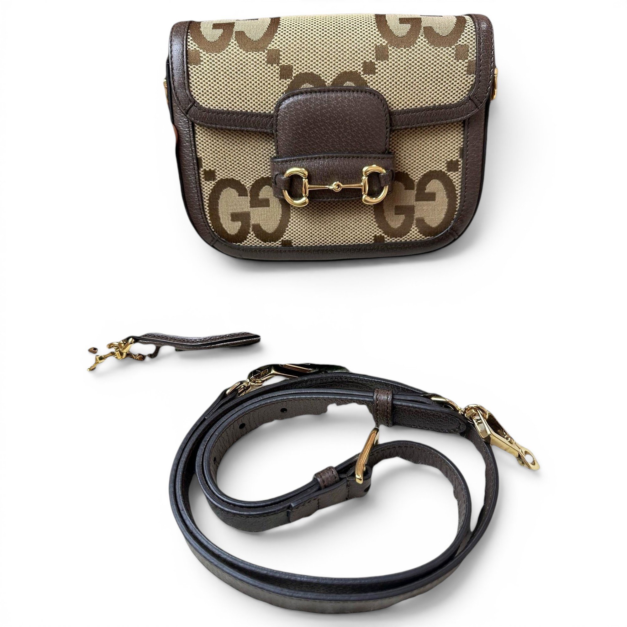 Horsebit 1955 cloth handbag