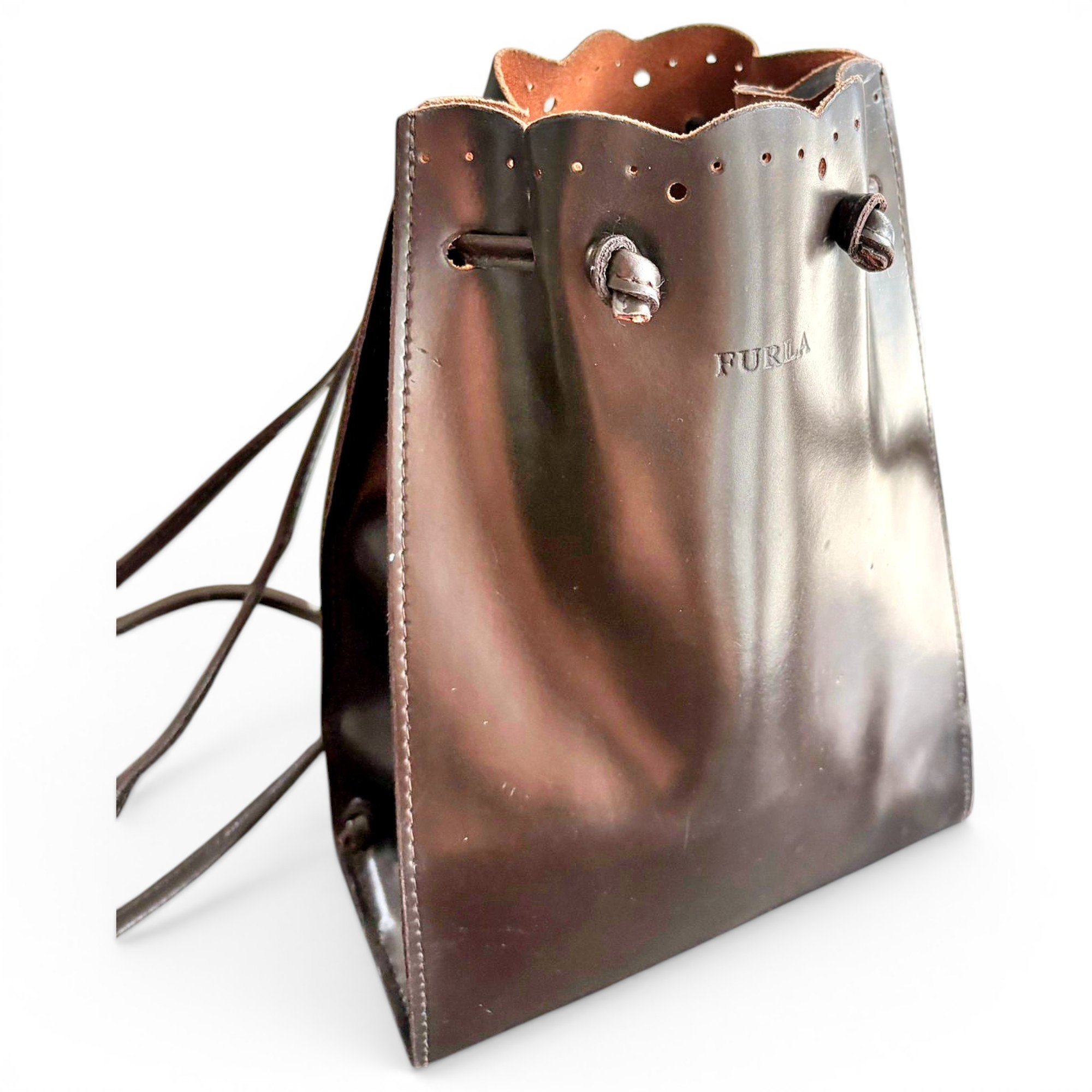 Leather backpack