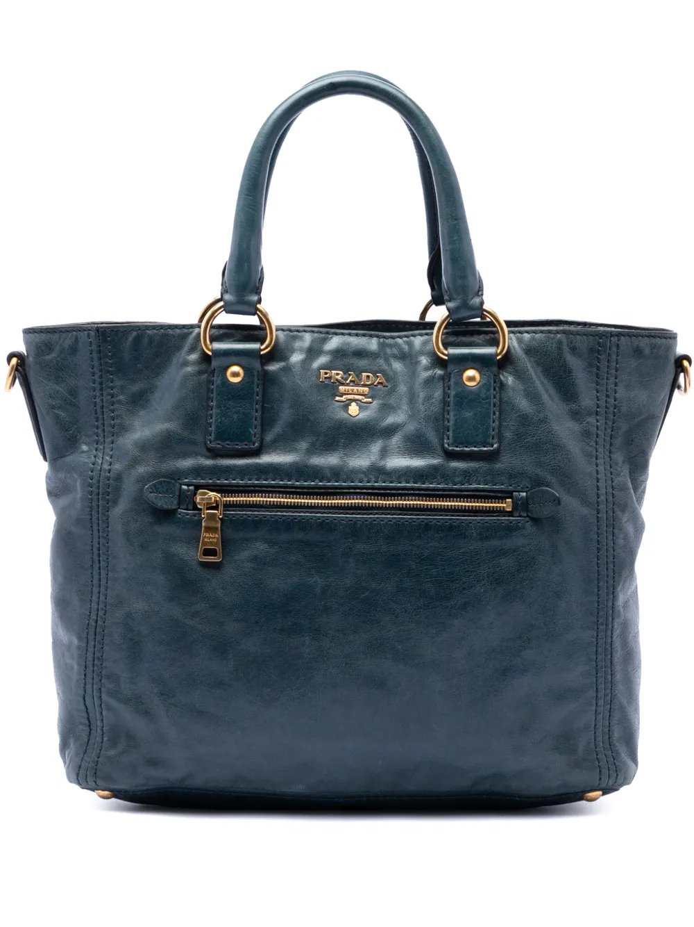2010-2026 Vitello Shine Front Pocket Convertible Tote satchel