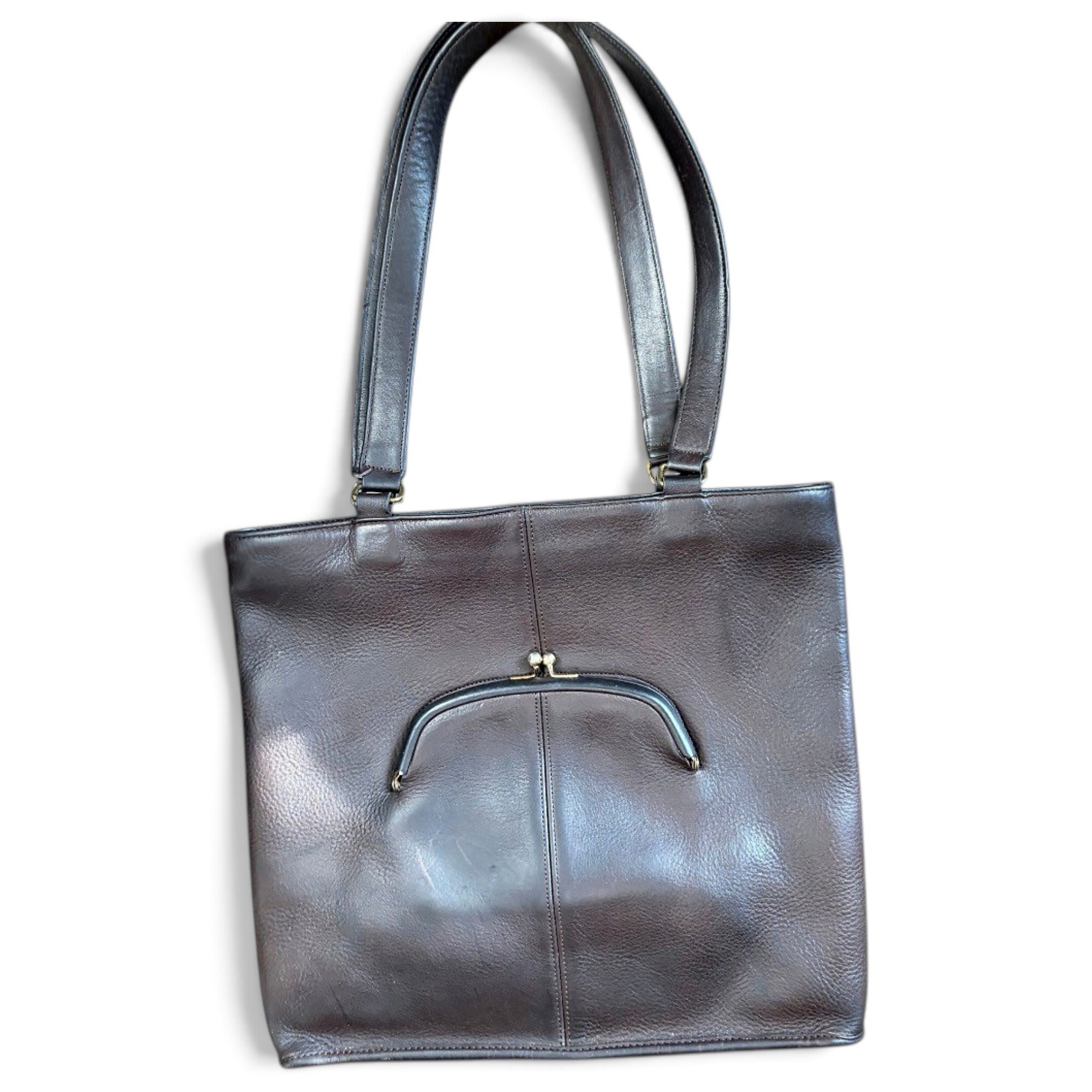 Leather tote