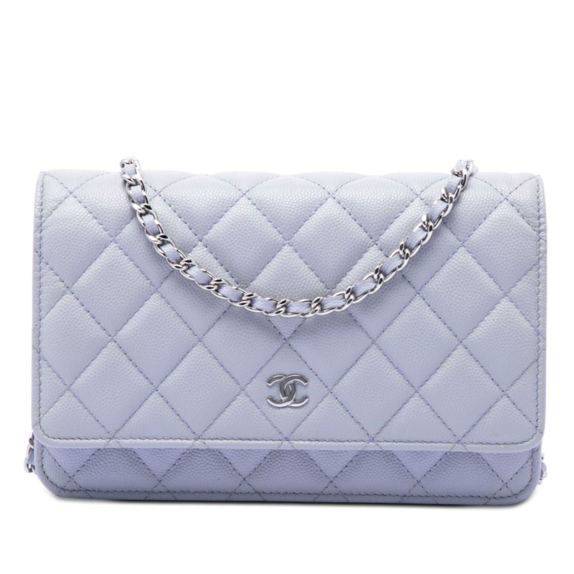 Wallet On Chain leather handbag