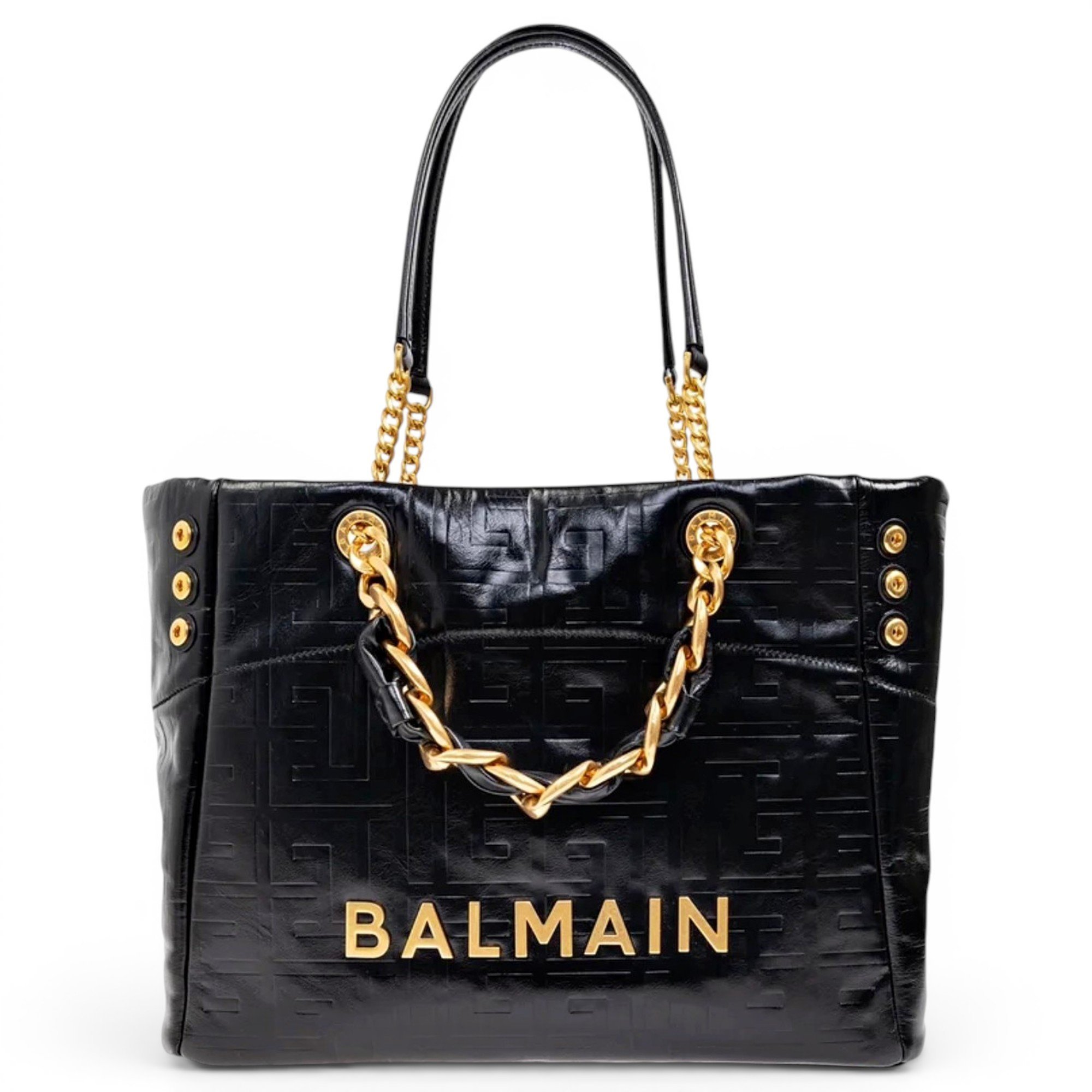 Balmain Leather tote