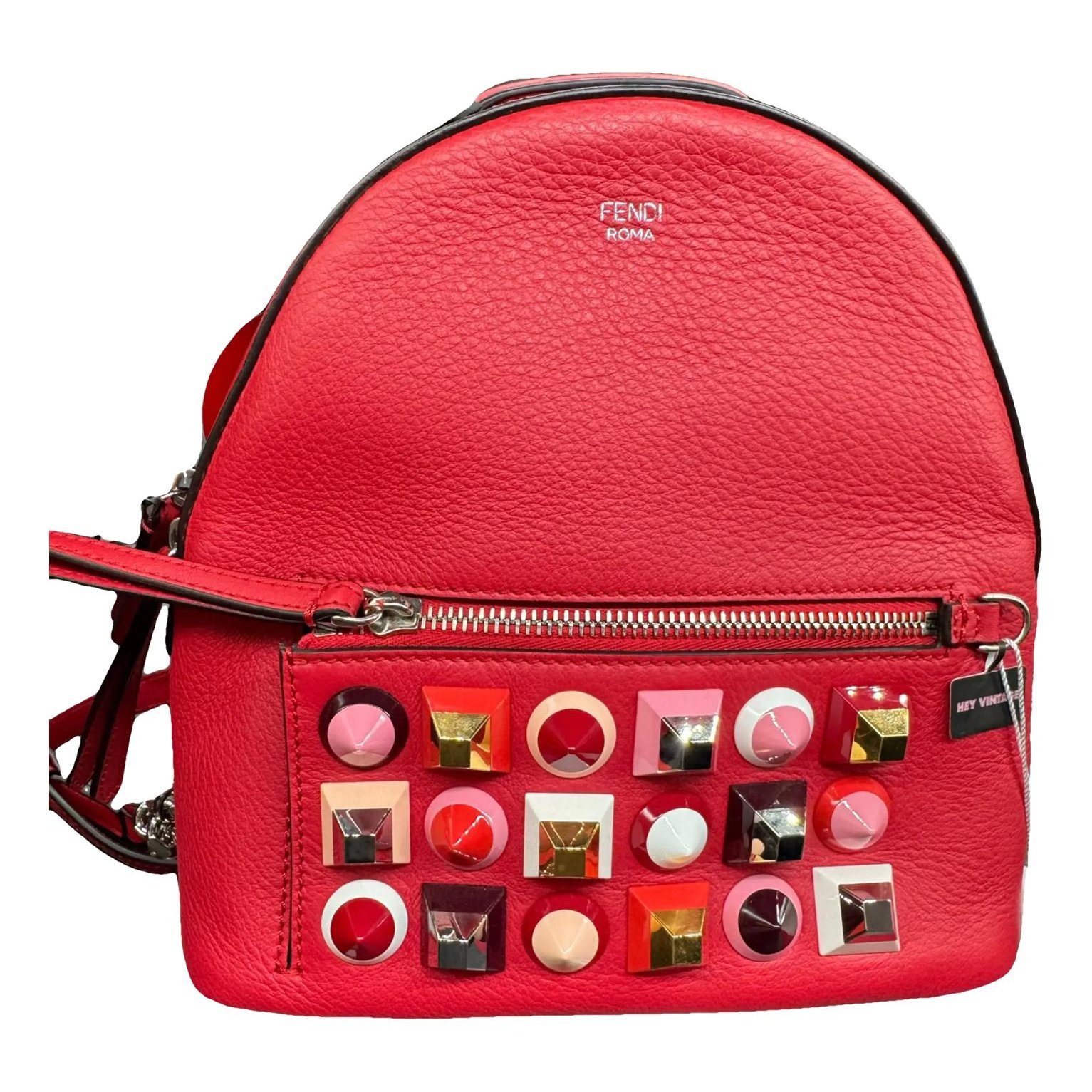 Leather backpack