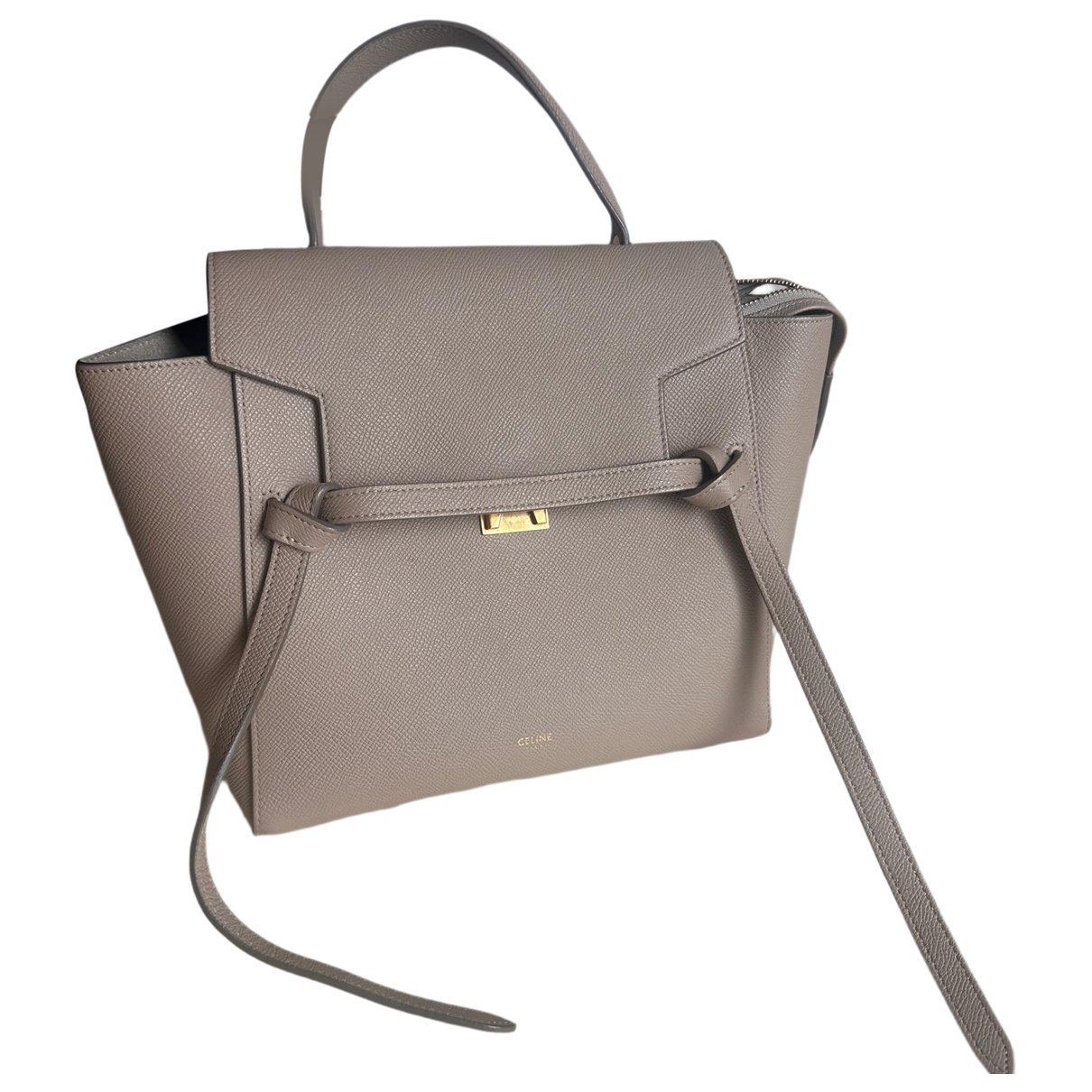 Belt leather handbag