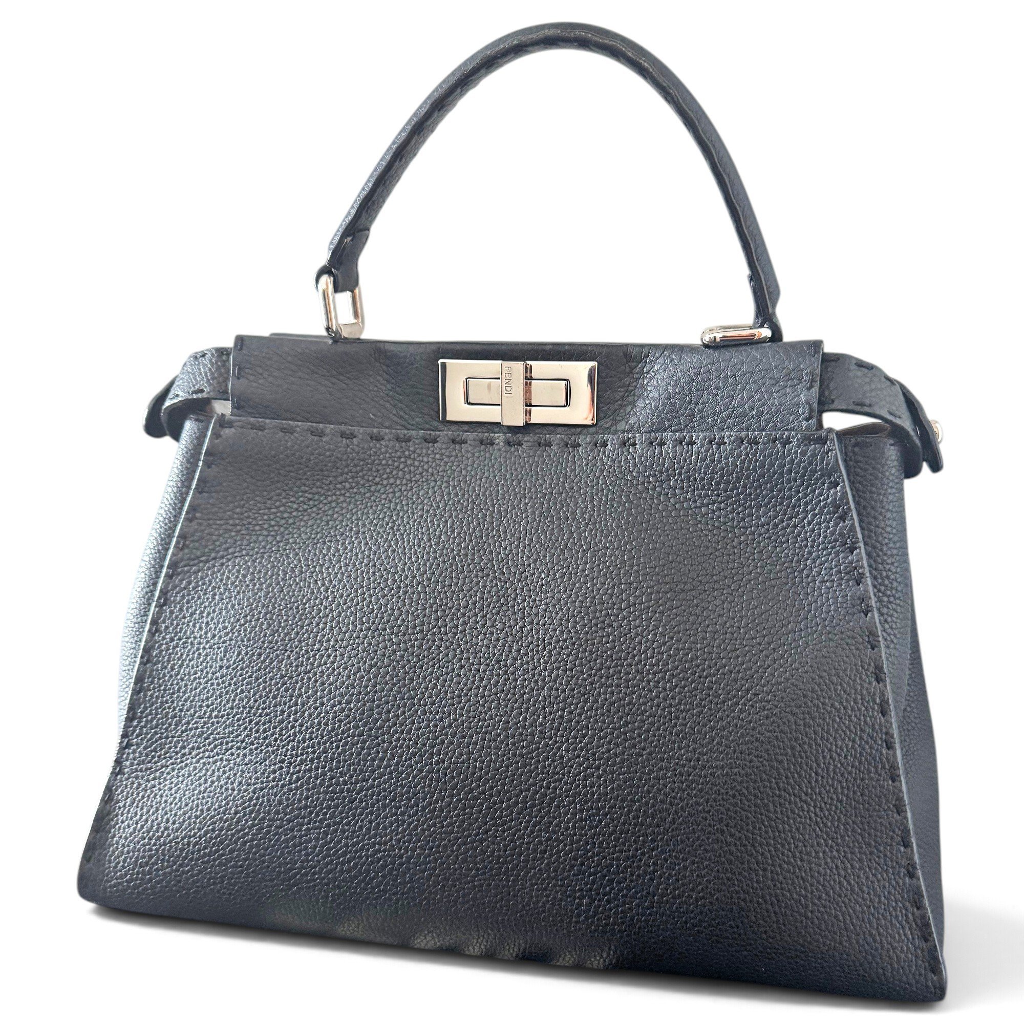 Fendi Peekaboo leather handbag
