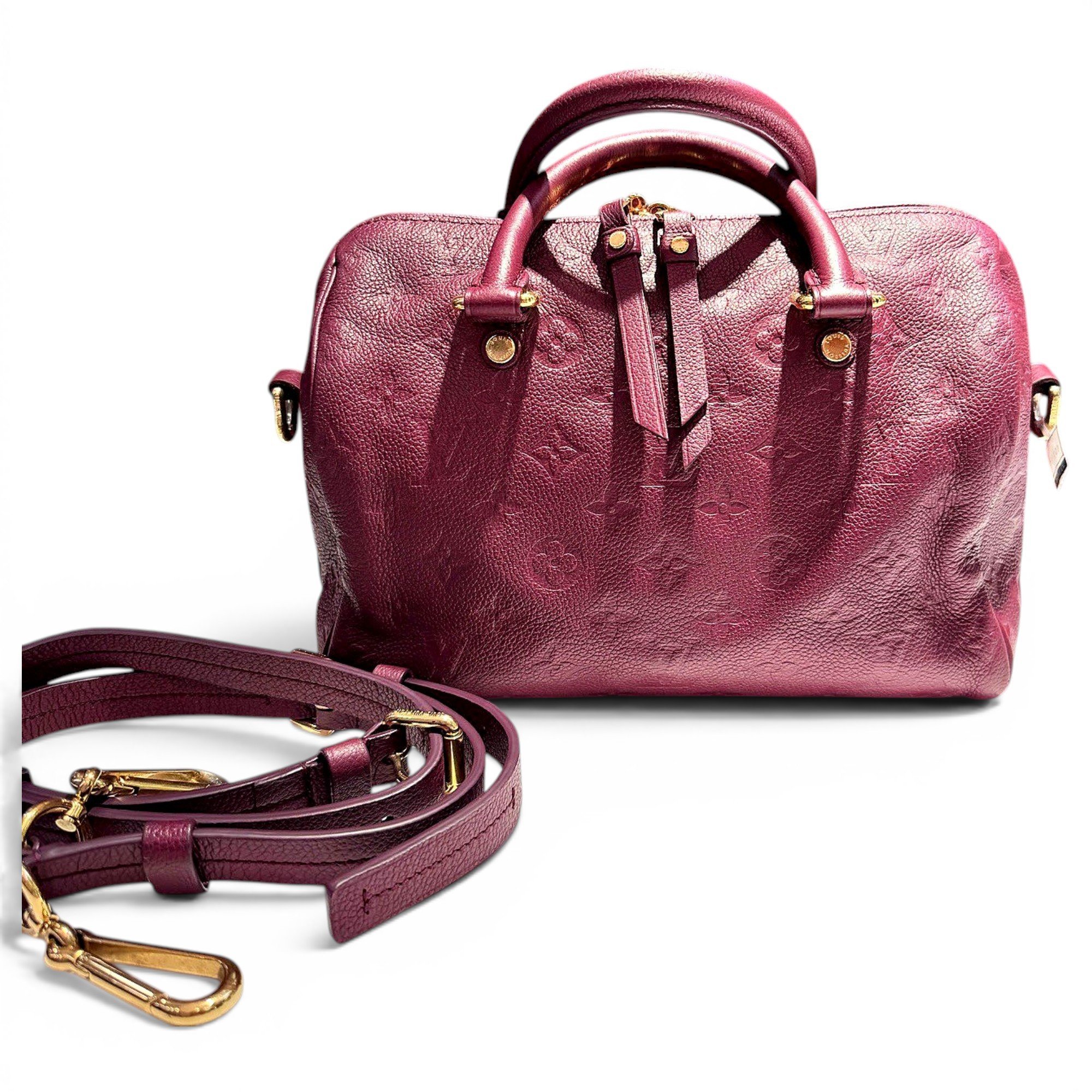 Speedy leather handbag