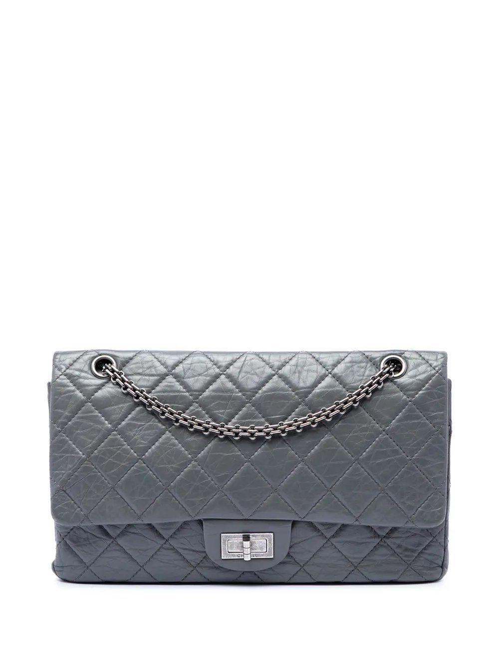 2008-2009 Quilted Aged Calfskin Reissue 2.55 Double Flap 227 shoulder bag