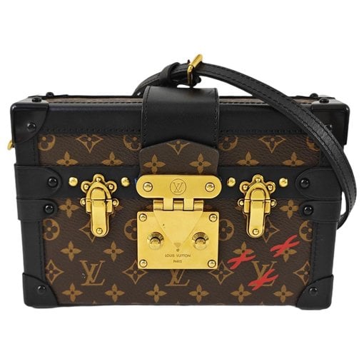 Petite Malle leather handbag