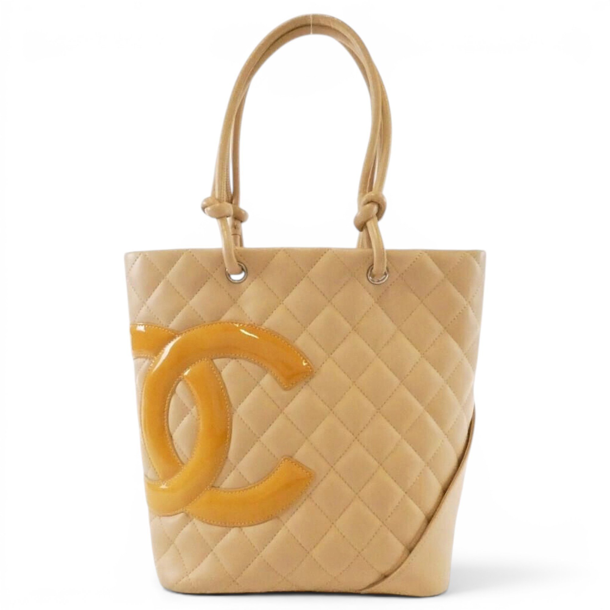 Cambon patent leather tote