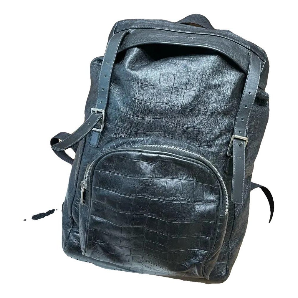 Leather backpack