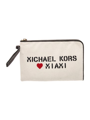 Michael Kors Canvas Clutch
