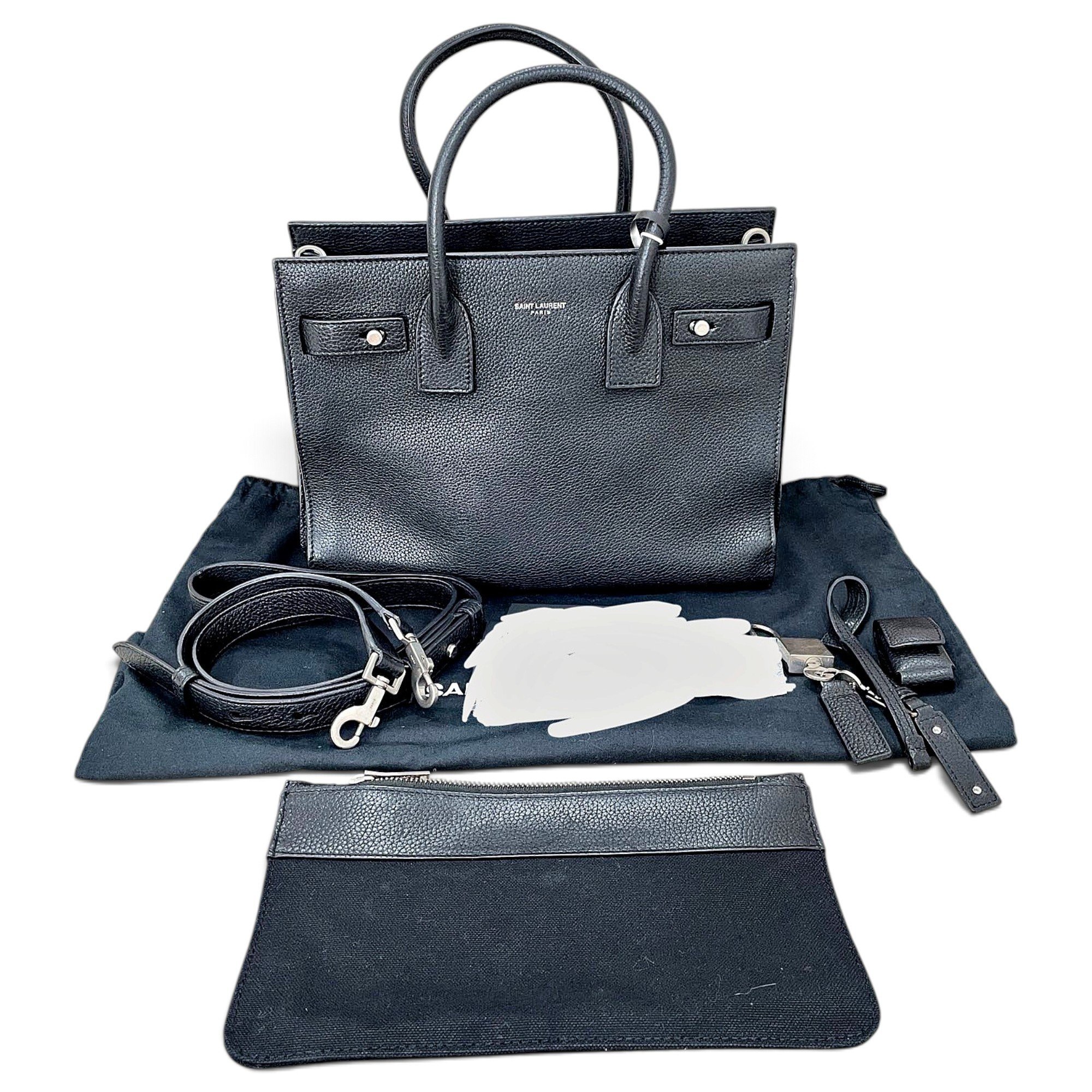 Saint Laurent Sac de Jour leather handbag