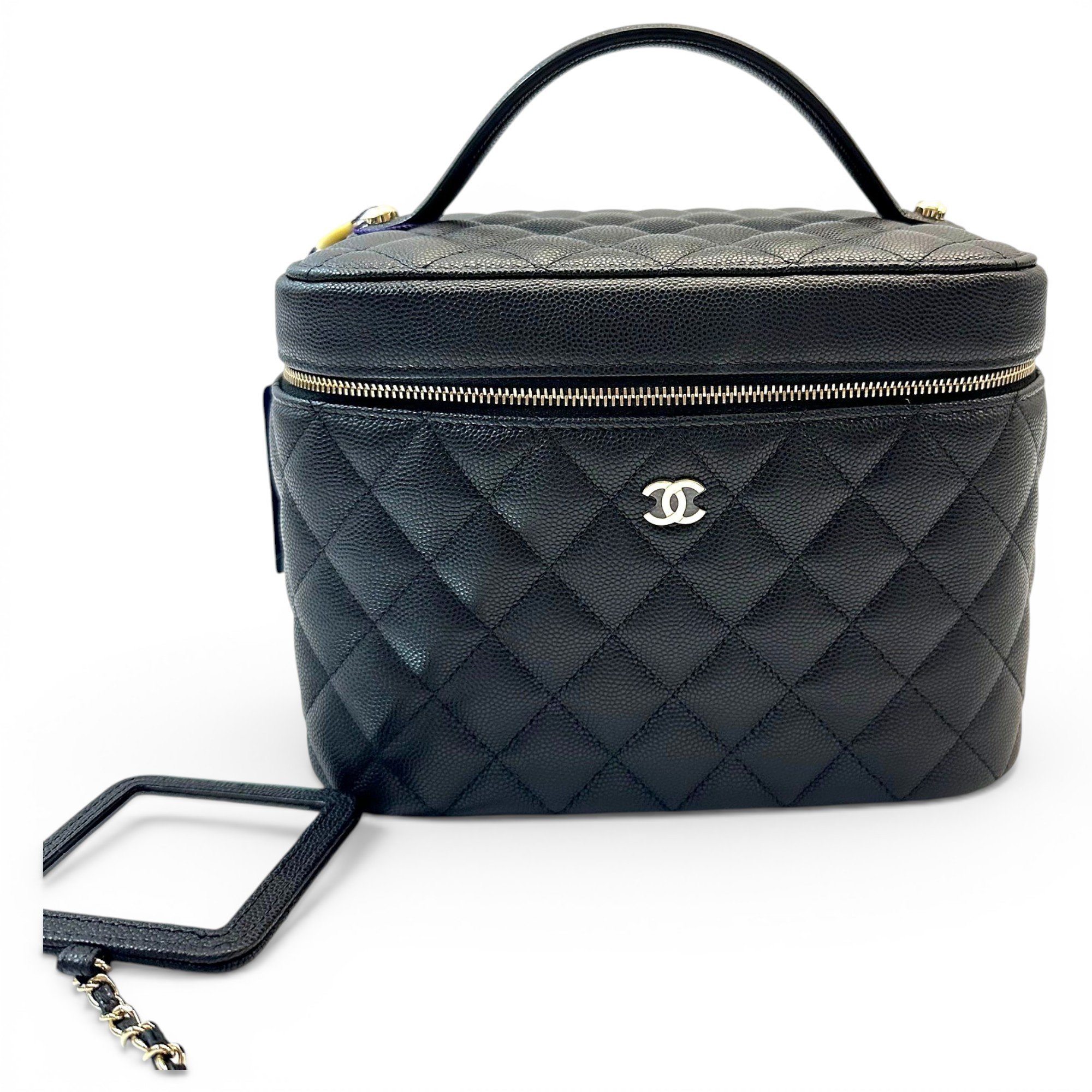Trendy CC Vanity leather handbag