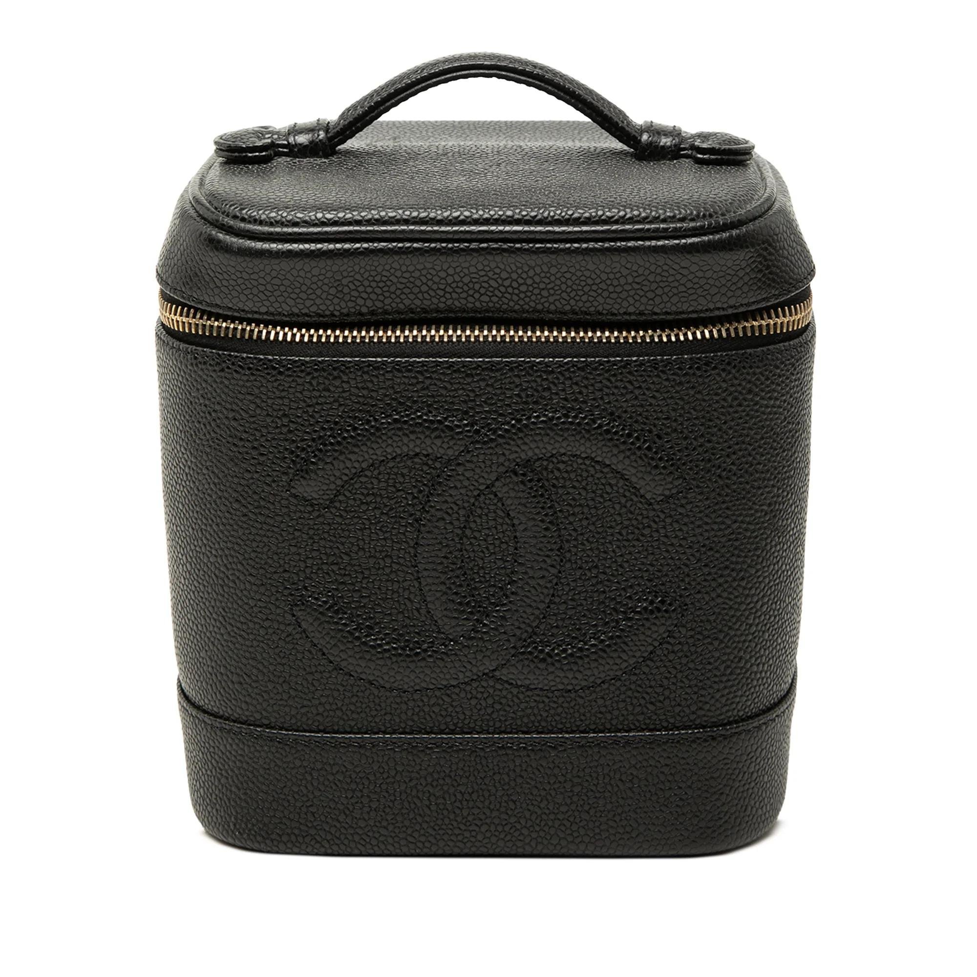 Leather vanity case