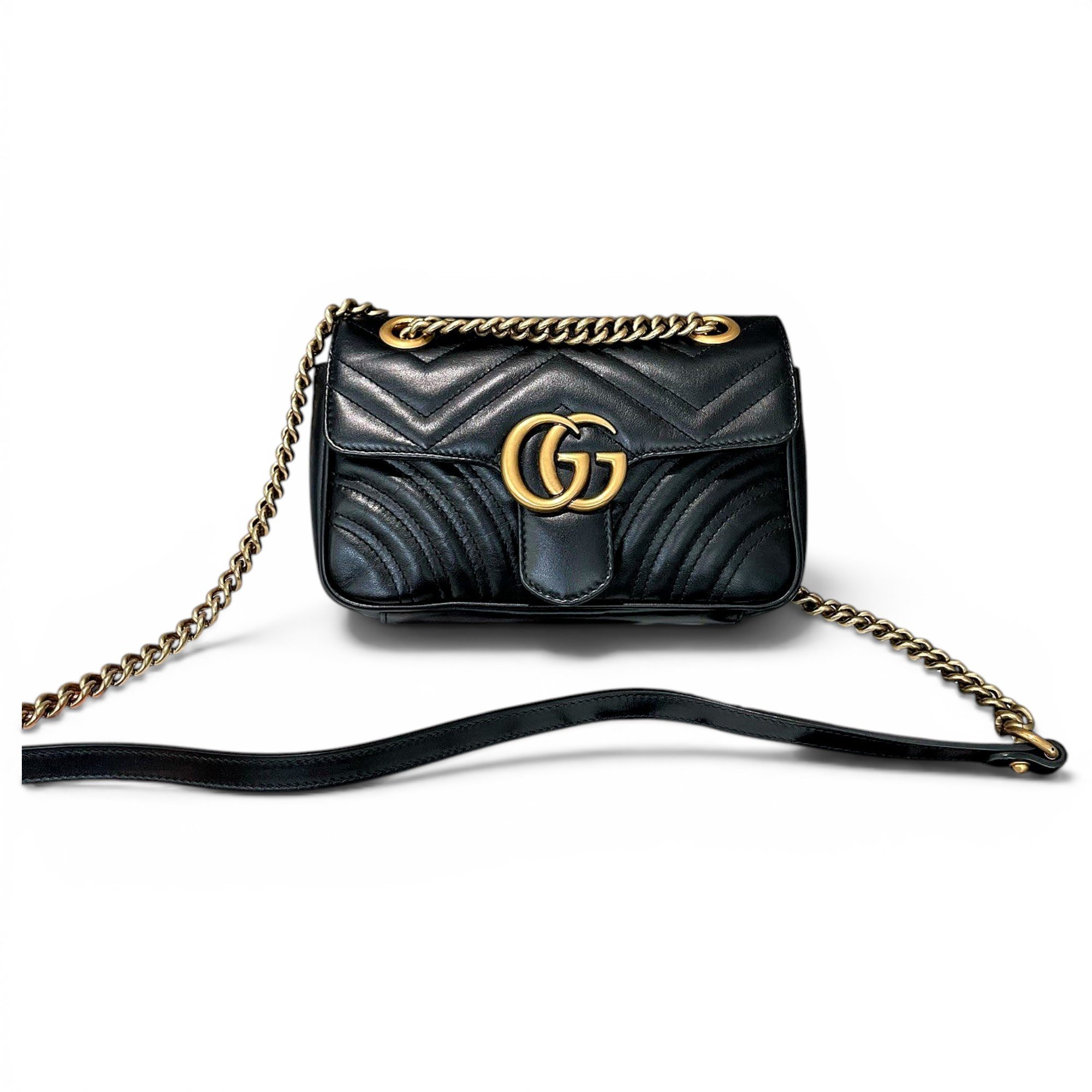GG Marmont Flap leather handbag