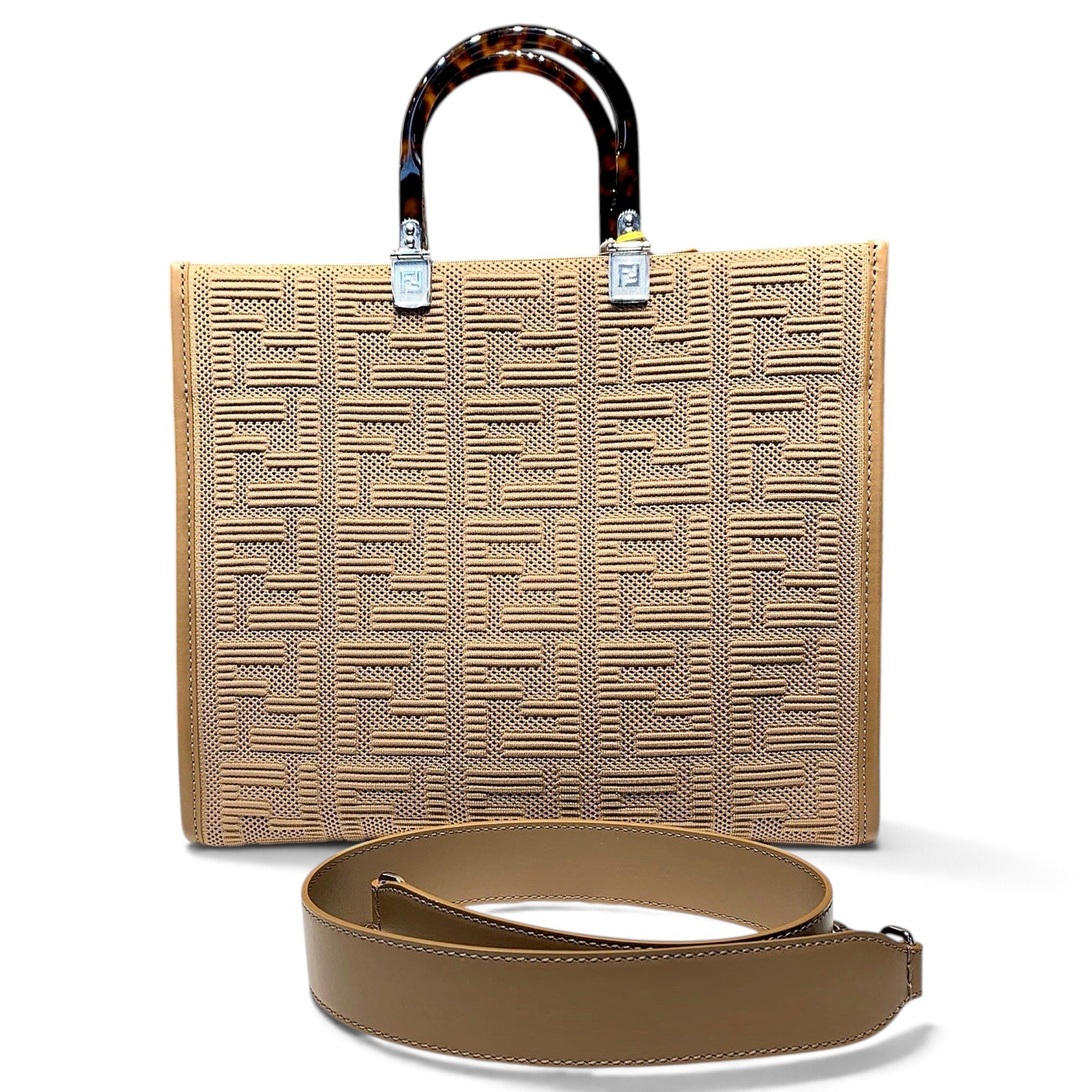 Fendi Sunshine leather handbag