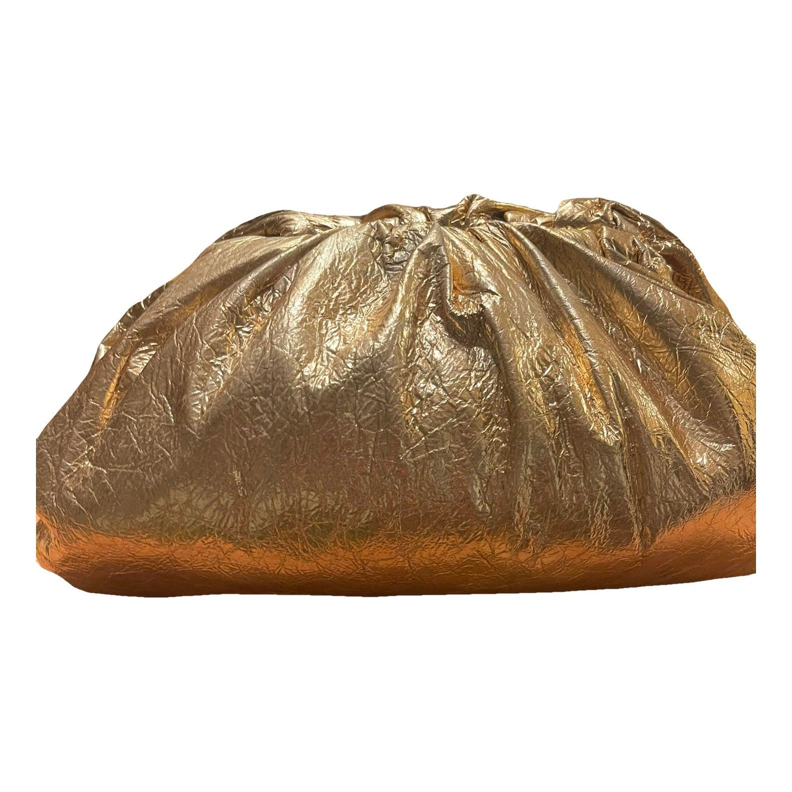 Pouch leather clutch bag
