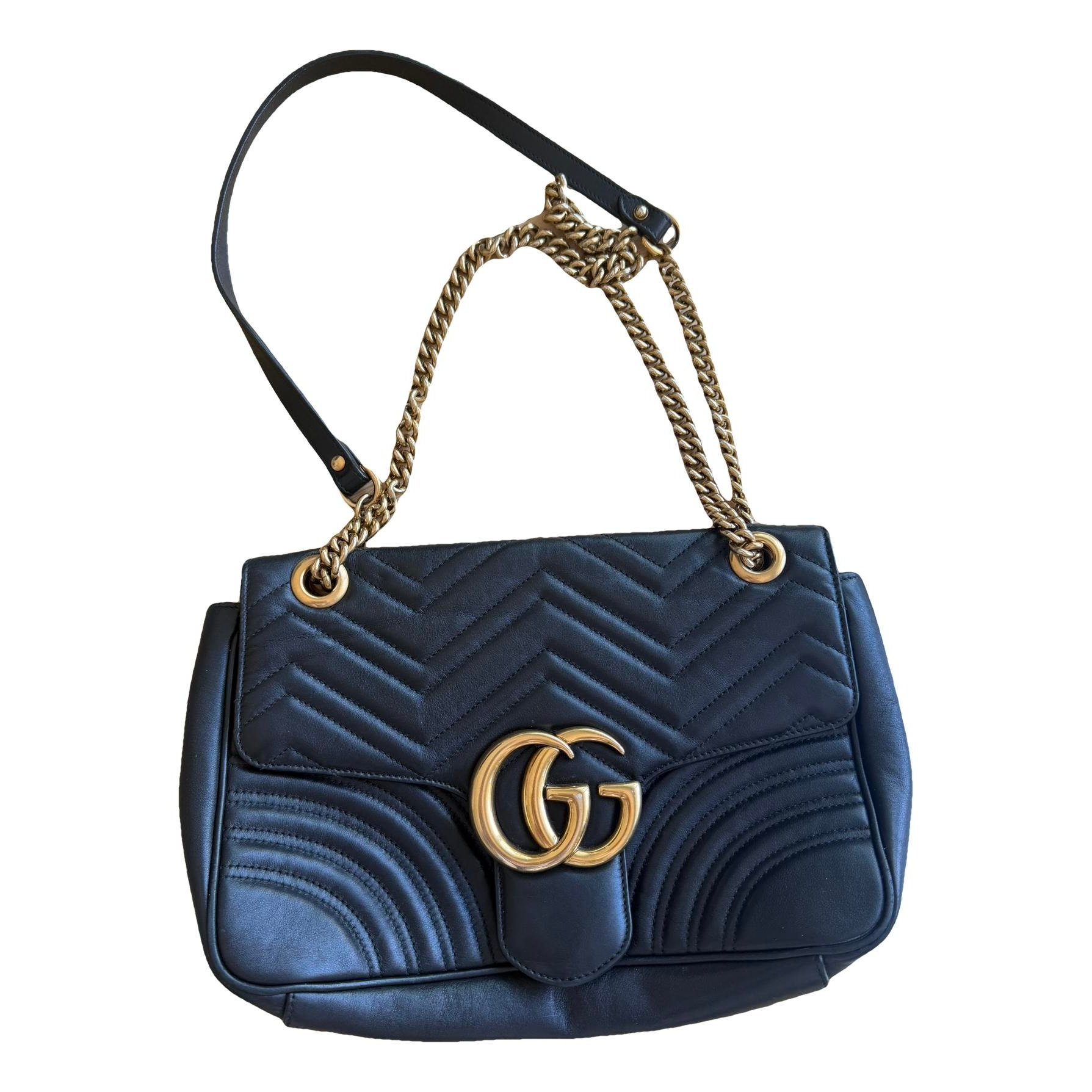 GG Marmont Flap leather crossbody bag