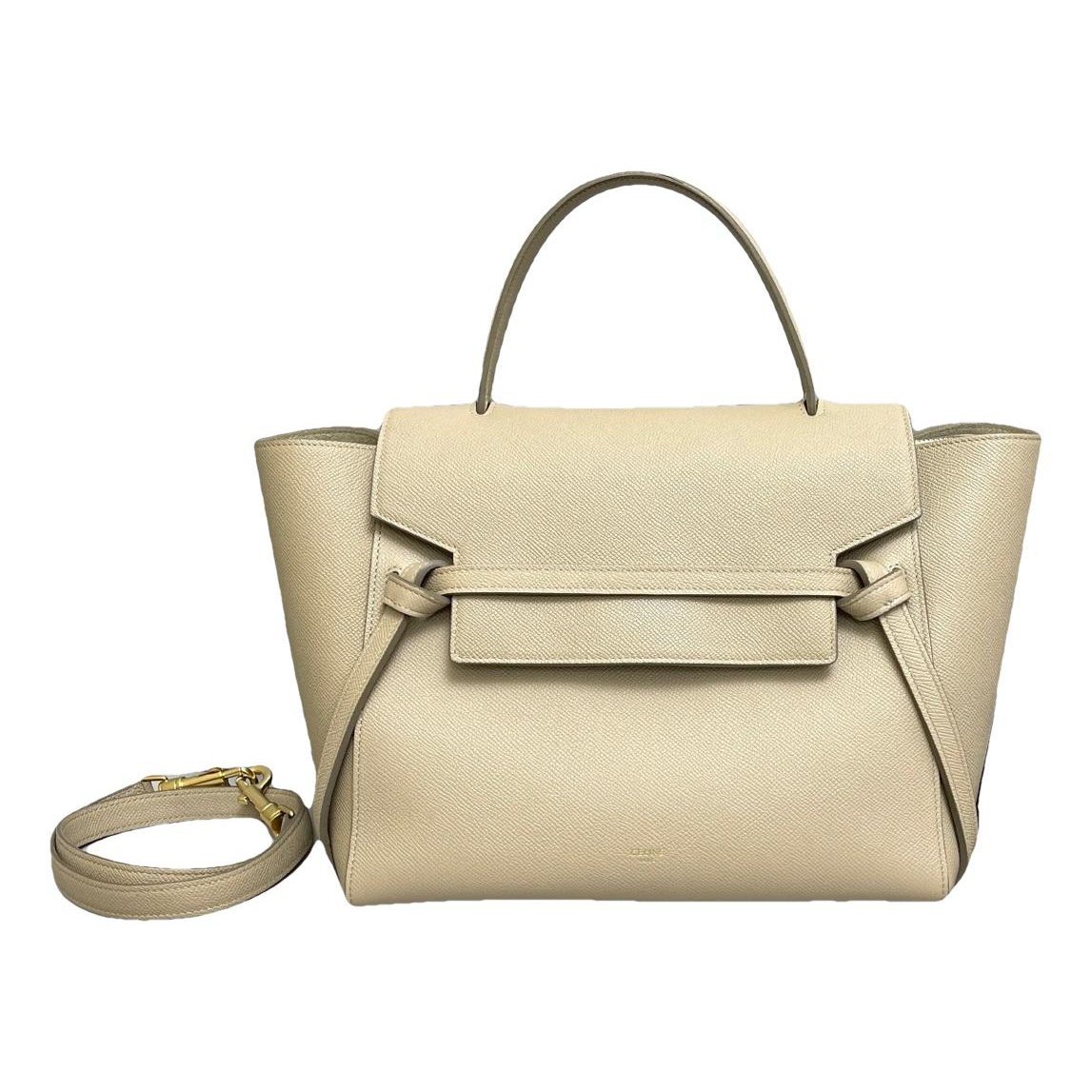 Belt leather handbag