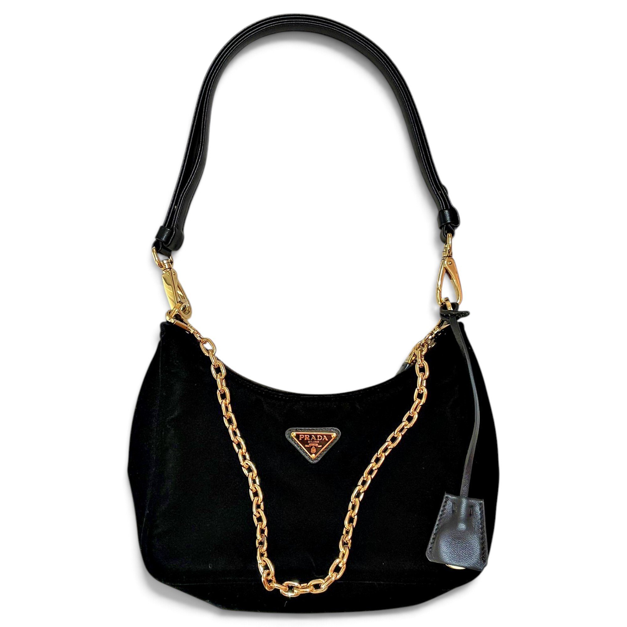 Re-Edition 2005 Zip velvet handbag