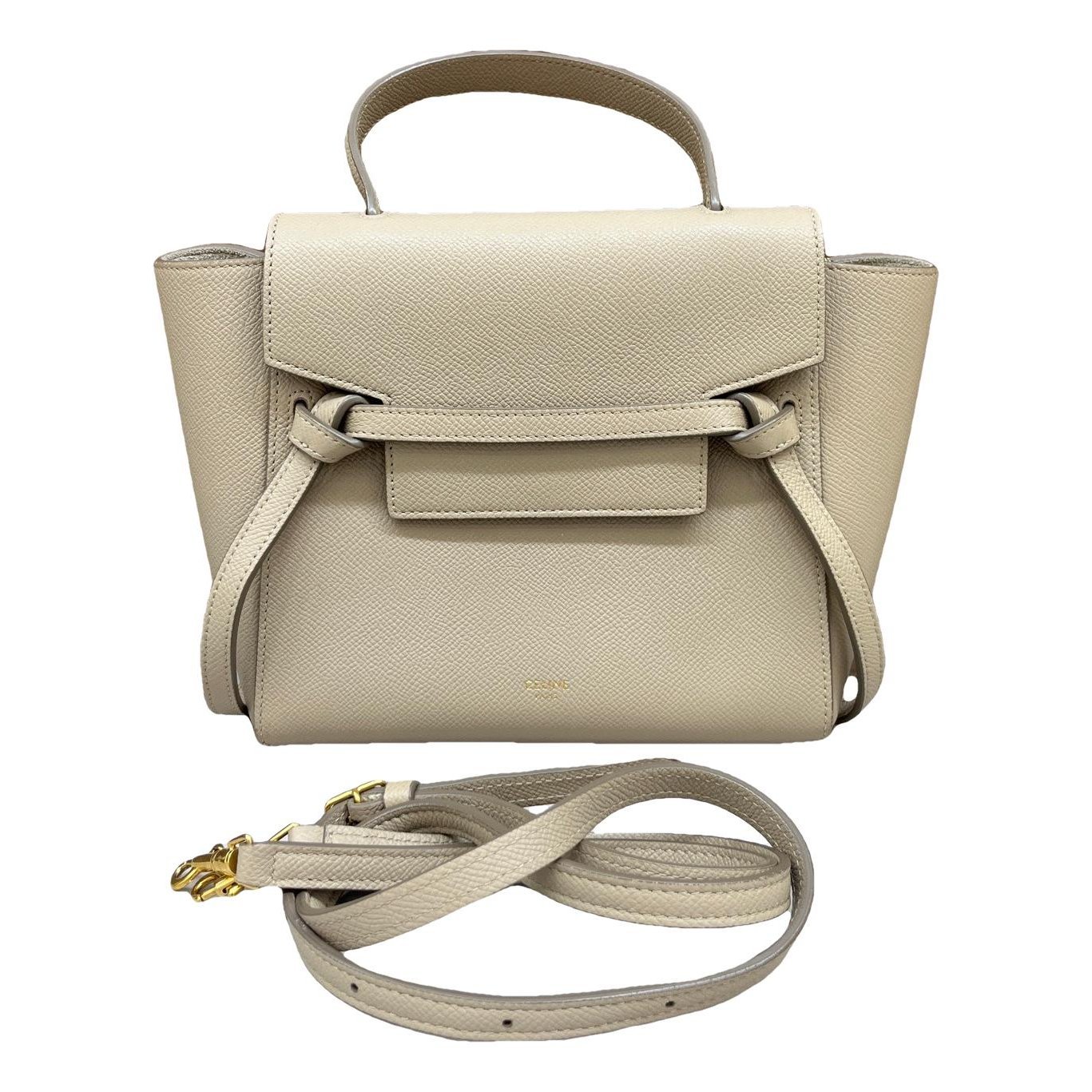 Belt leather handbag