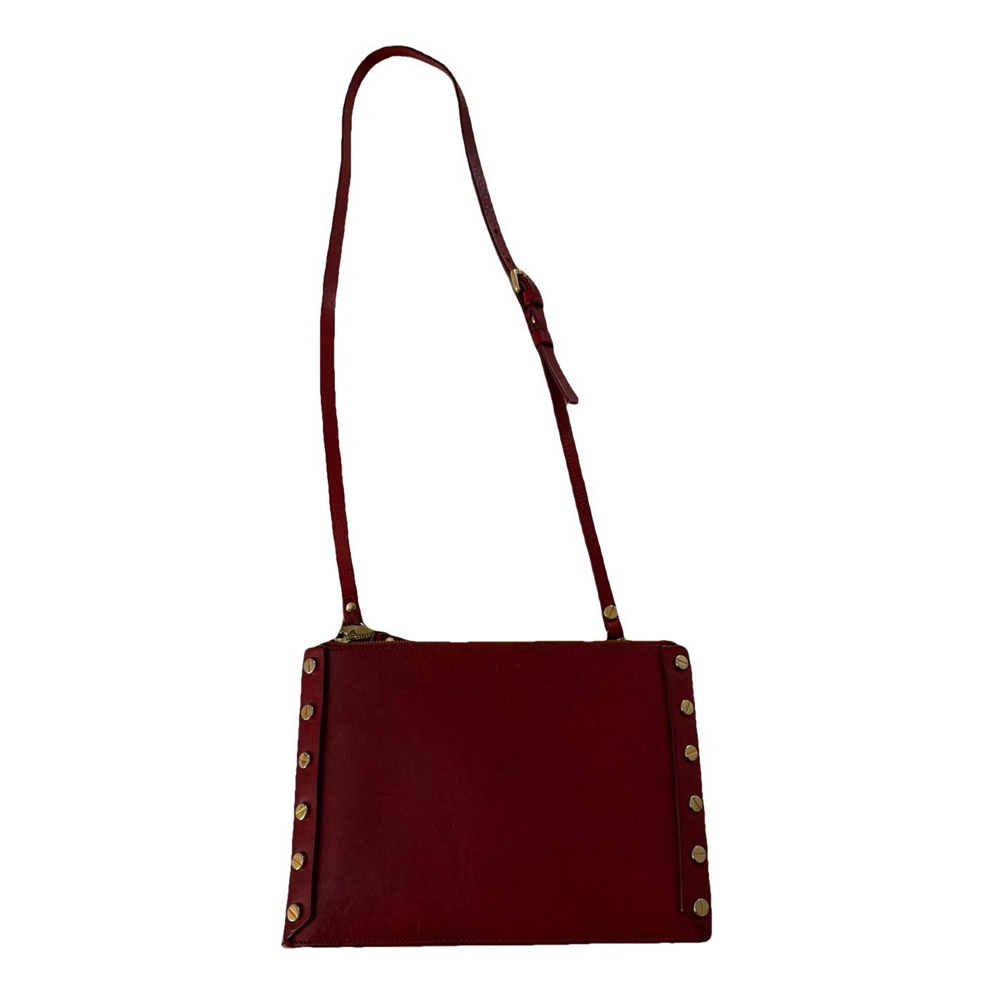 Sandro Leather clutch bag