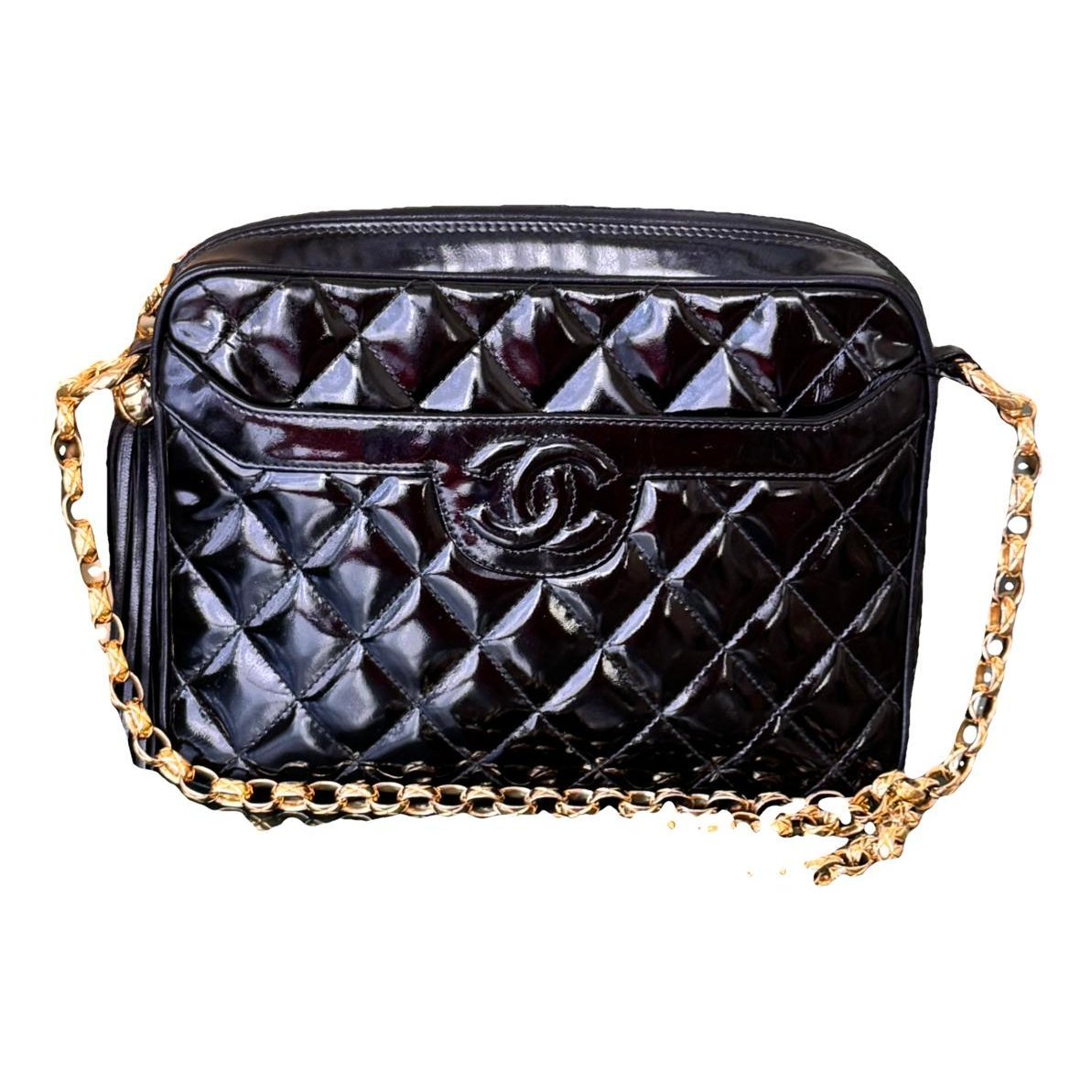 Patent leather crossbody bag
