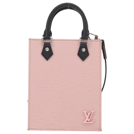 Plat leather handbag